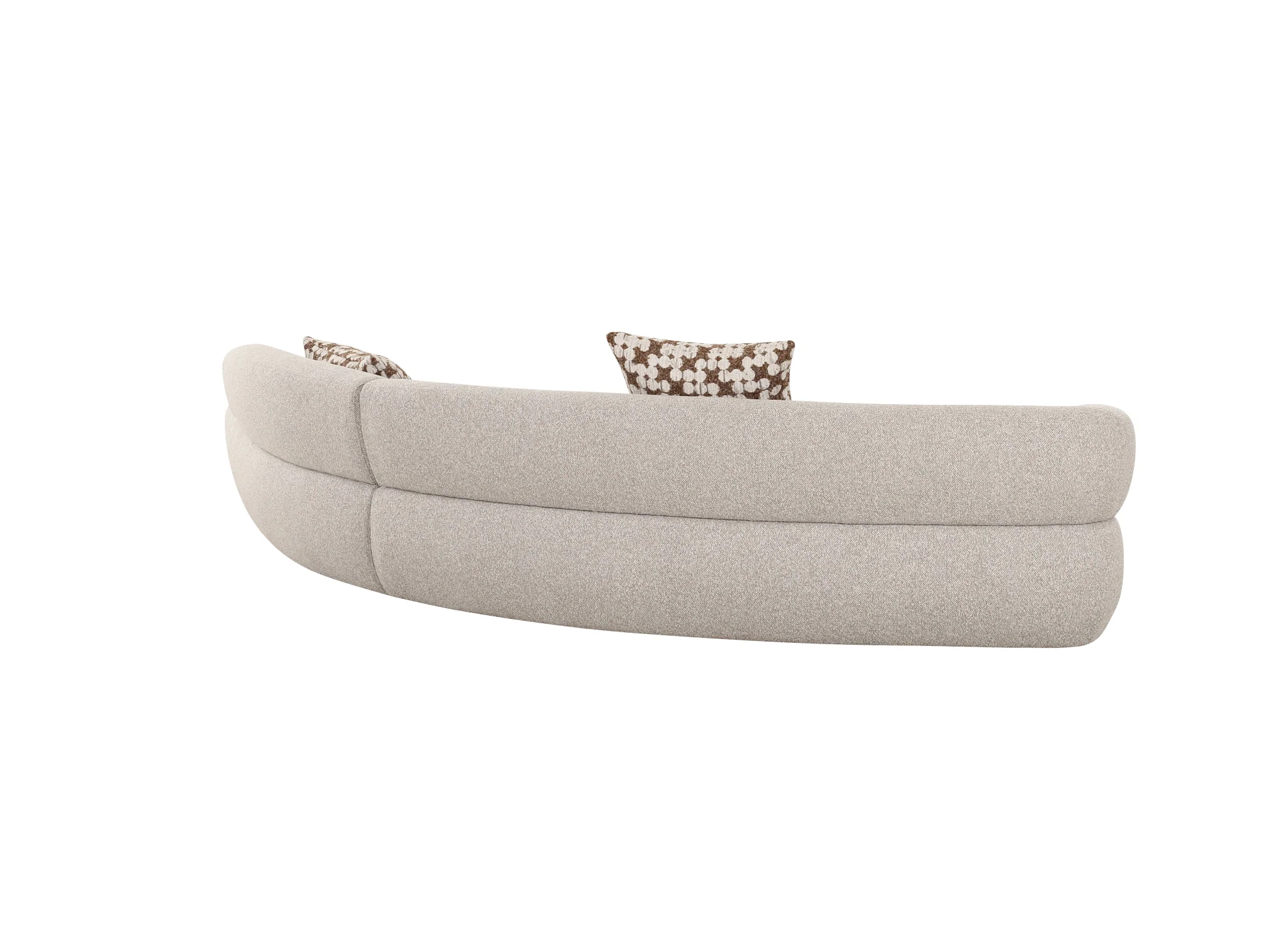 2-Piece Spector Sectional - Stone Performance Boucle - Image 4