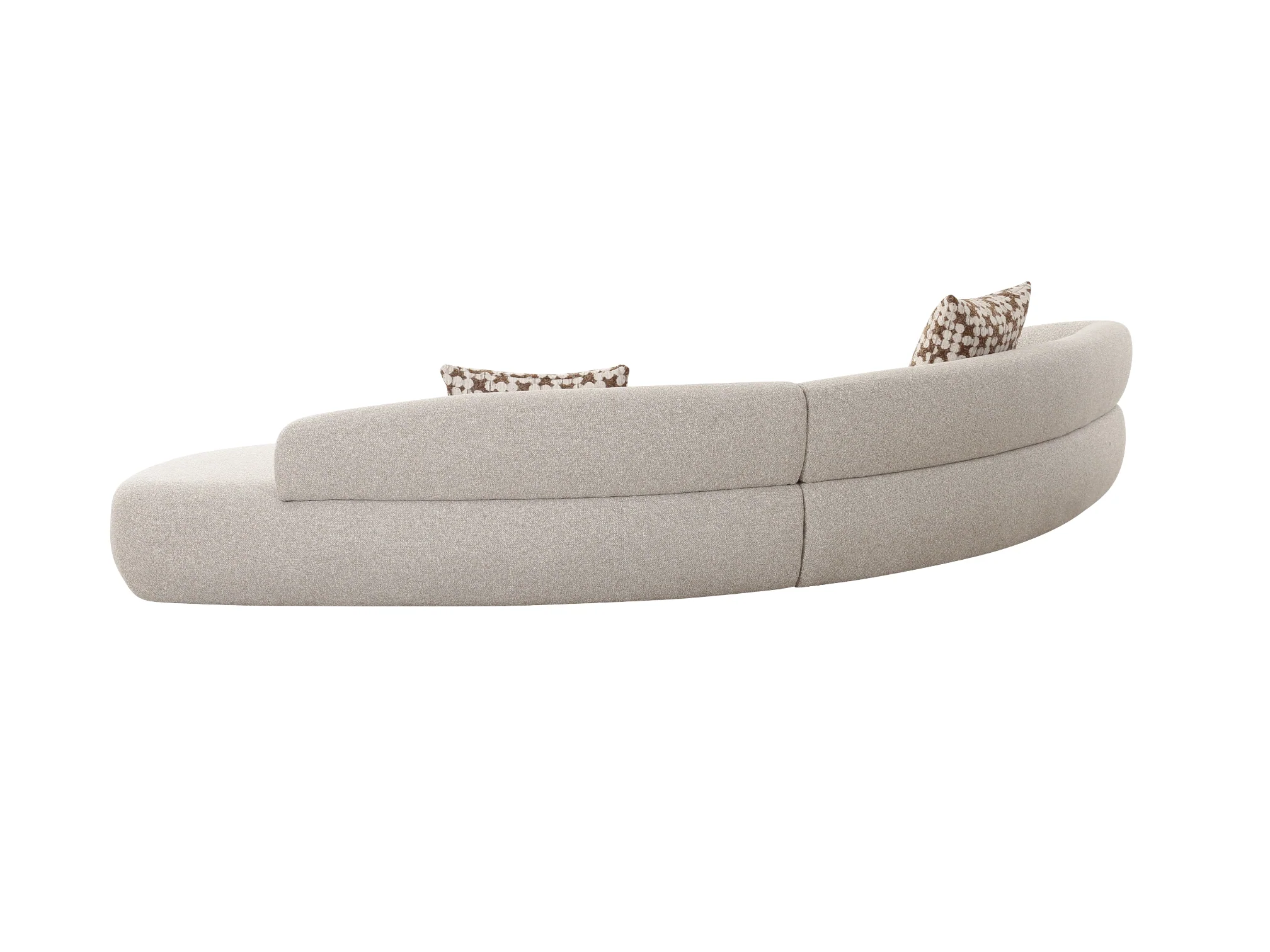2-Piece Spector Sectional - Stone Performance Boucle - Image 8