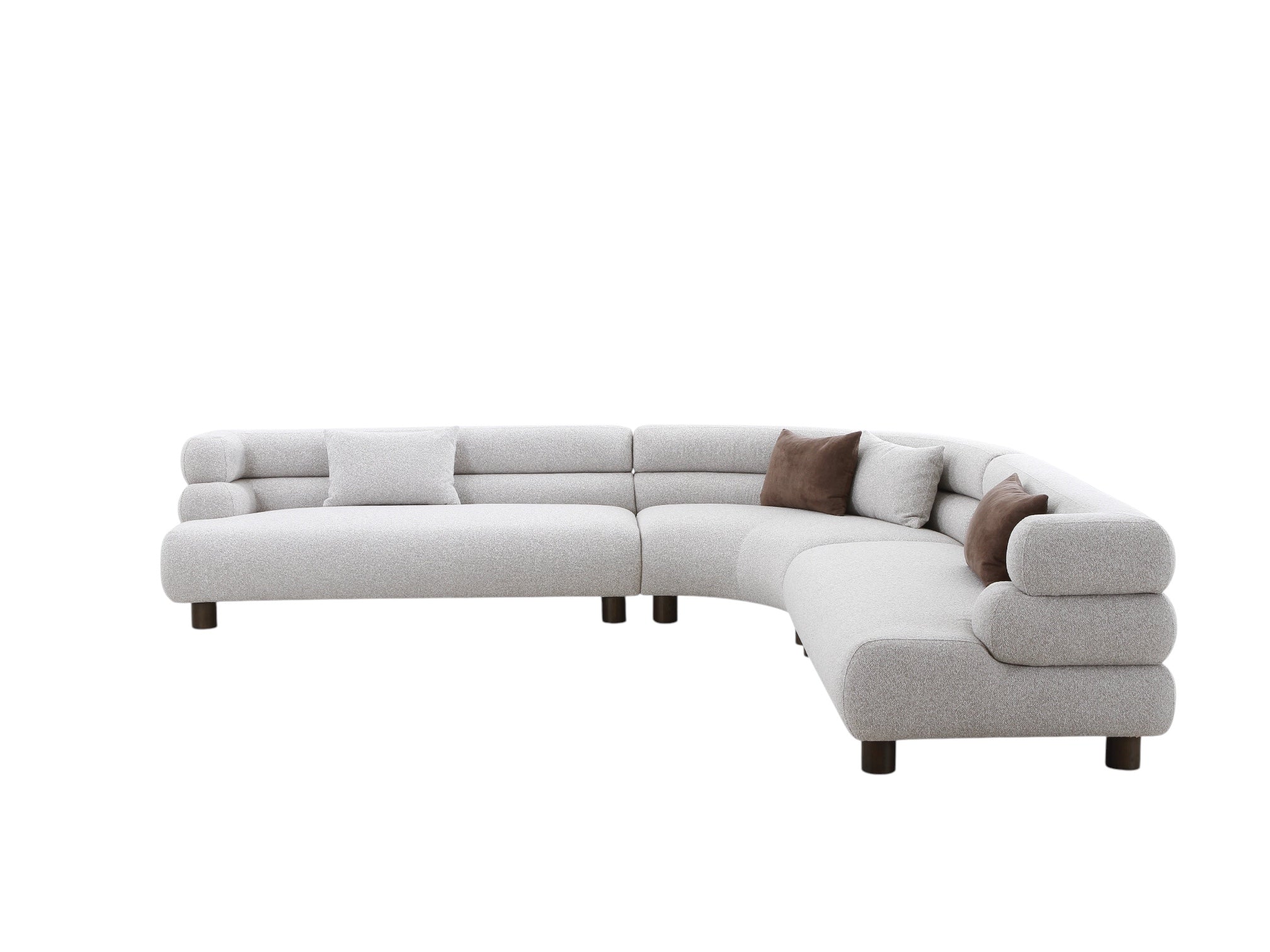 3-Piece Benton Performance Boucle Fabric Sectional - Image 4