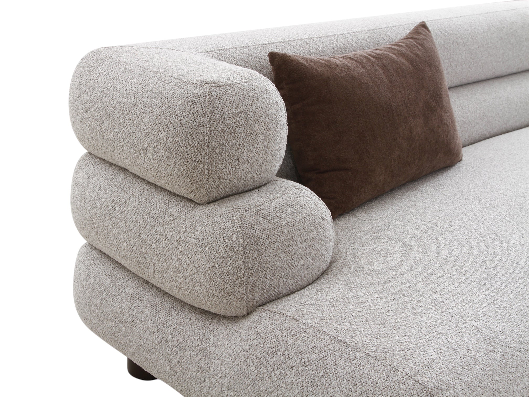 3-Piece Benton Performance Boucle Fabric Sectional - Image 5
