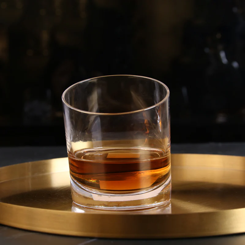 3-Piece Luxury Crystal Glass Wine Slant Tilt Bottle & Cup - Image 6