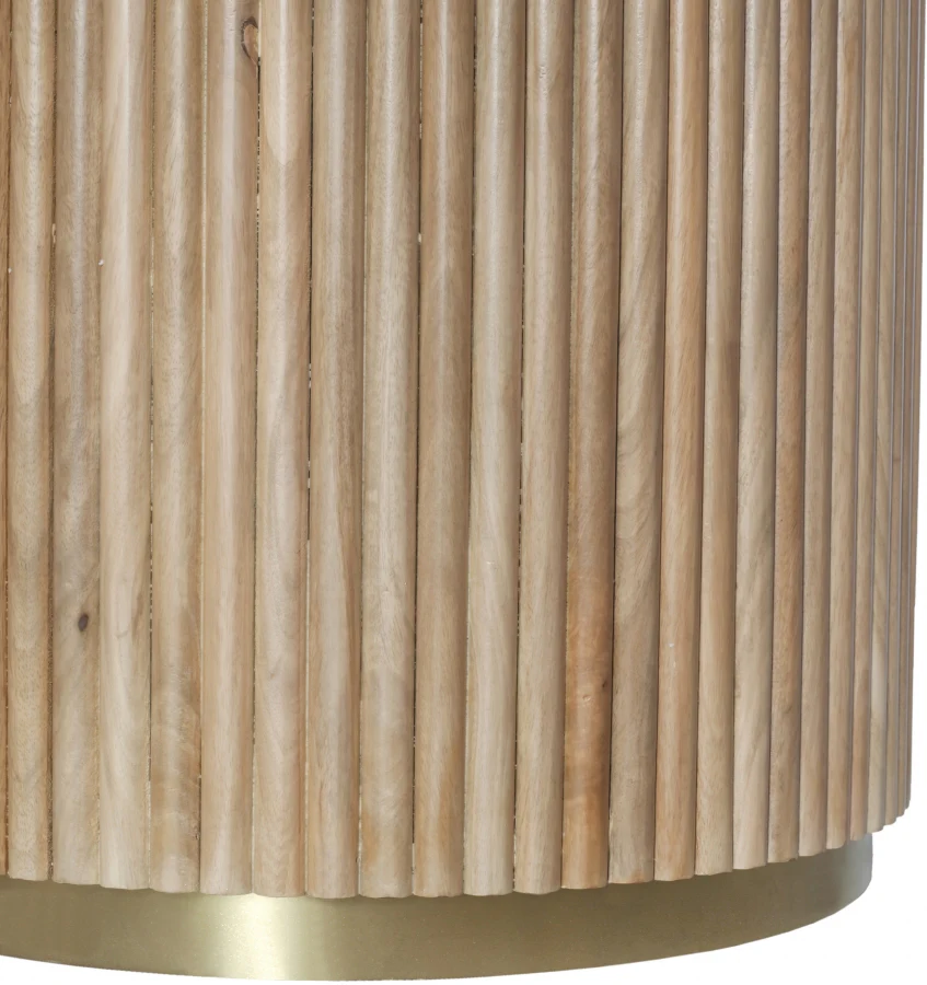 48" Calen Mango Wood Round Dining Table - Image 7