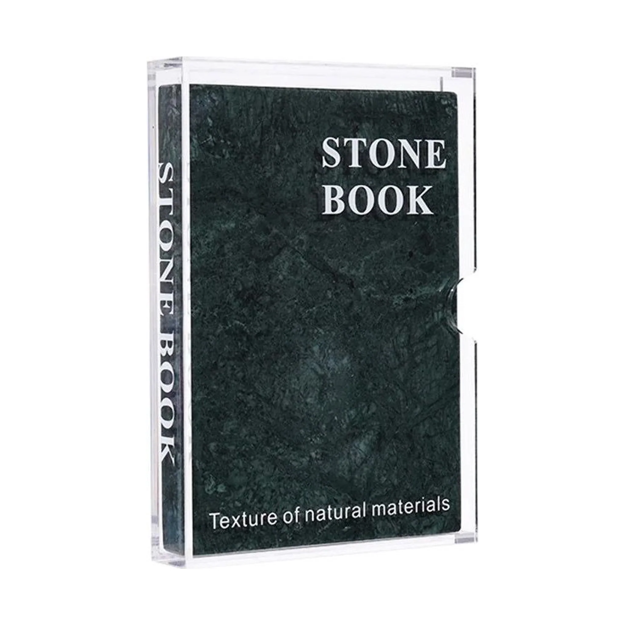 Acrylic Green Stone Book