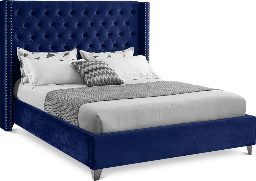 Aiden Velvet Upholstered Bed - Image 16