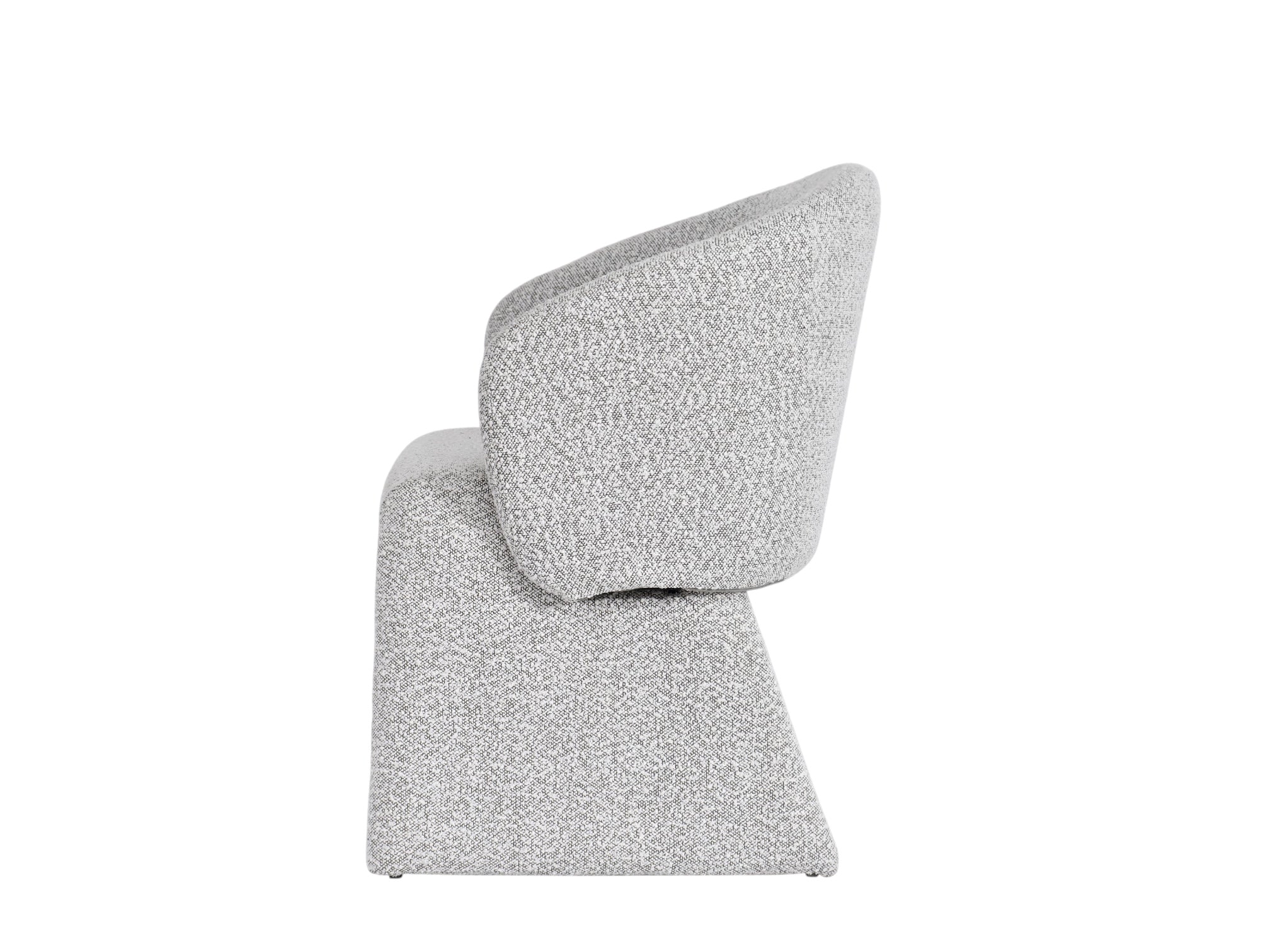 Aria Boucle Dining Chair Light Gray - Image 5