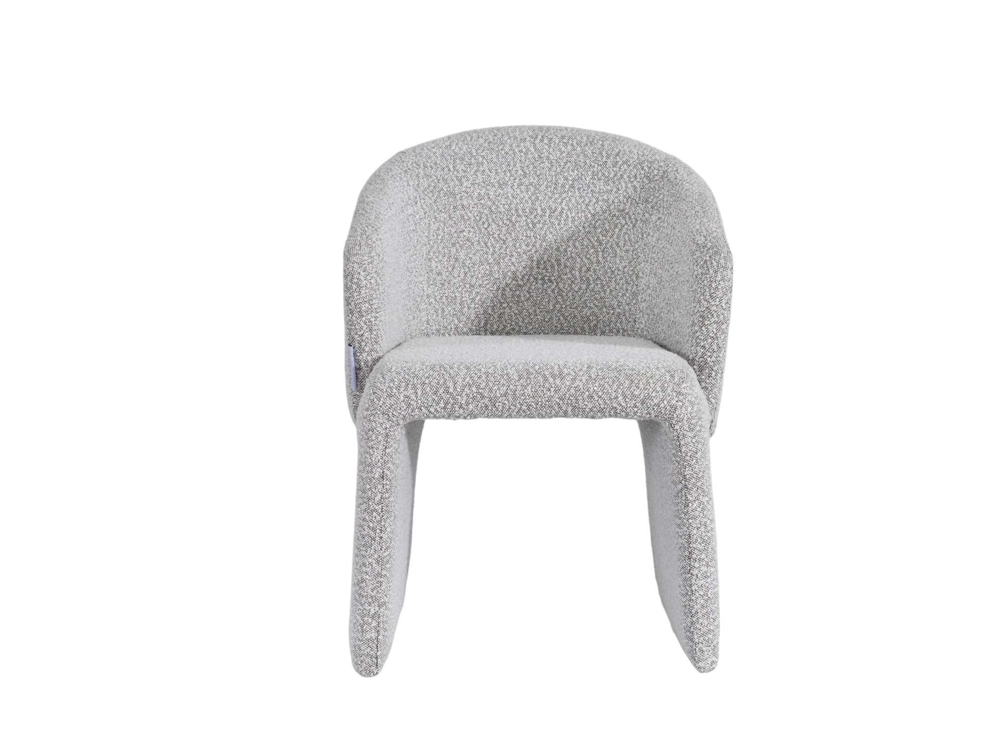Aria Boucle Dining Chair Light Gray - Image 6