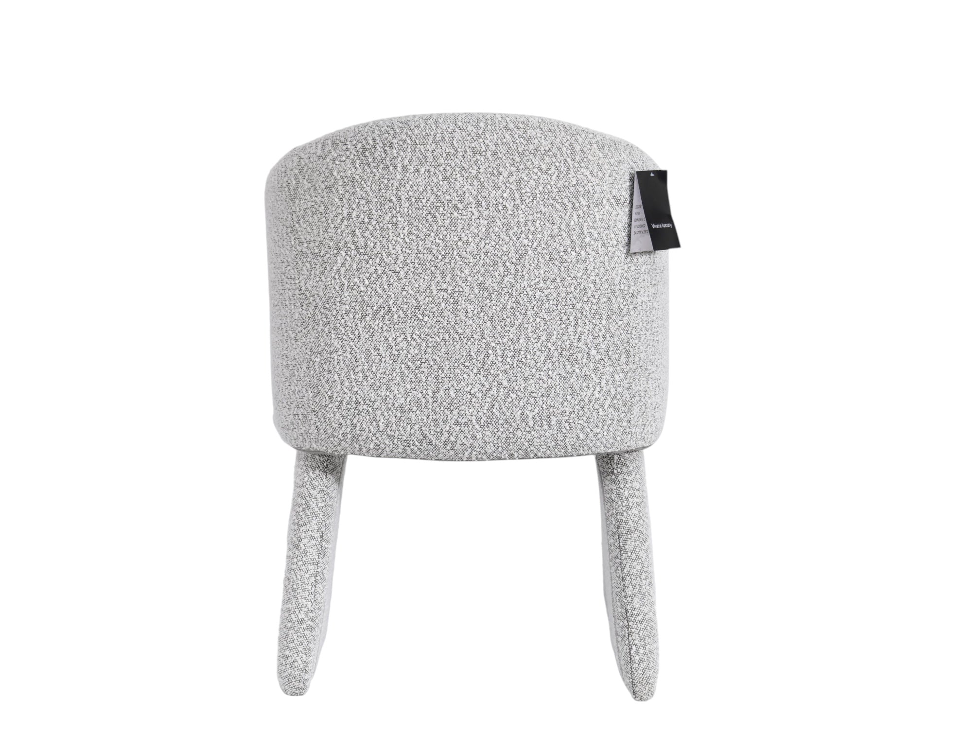 Aria Boucle Dining Chair Light Gray - Image 7