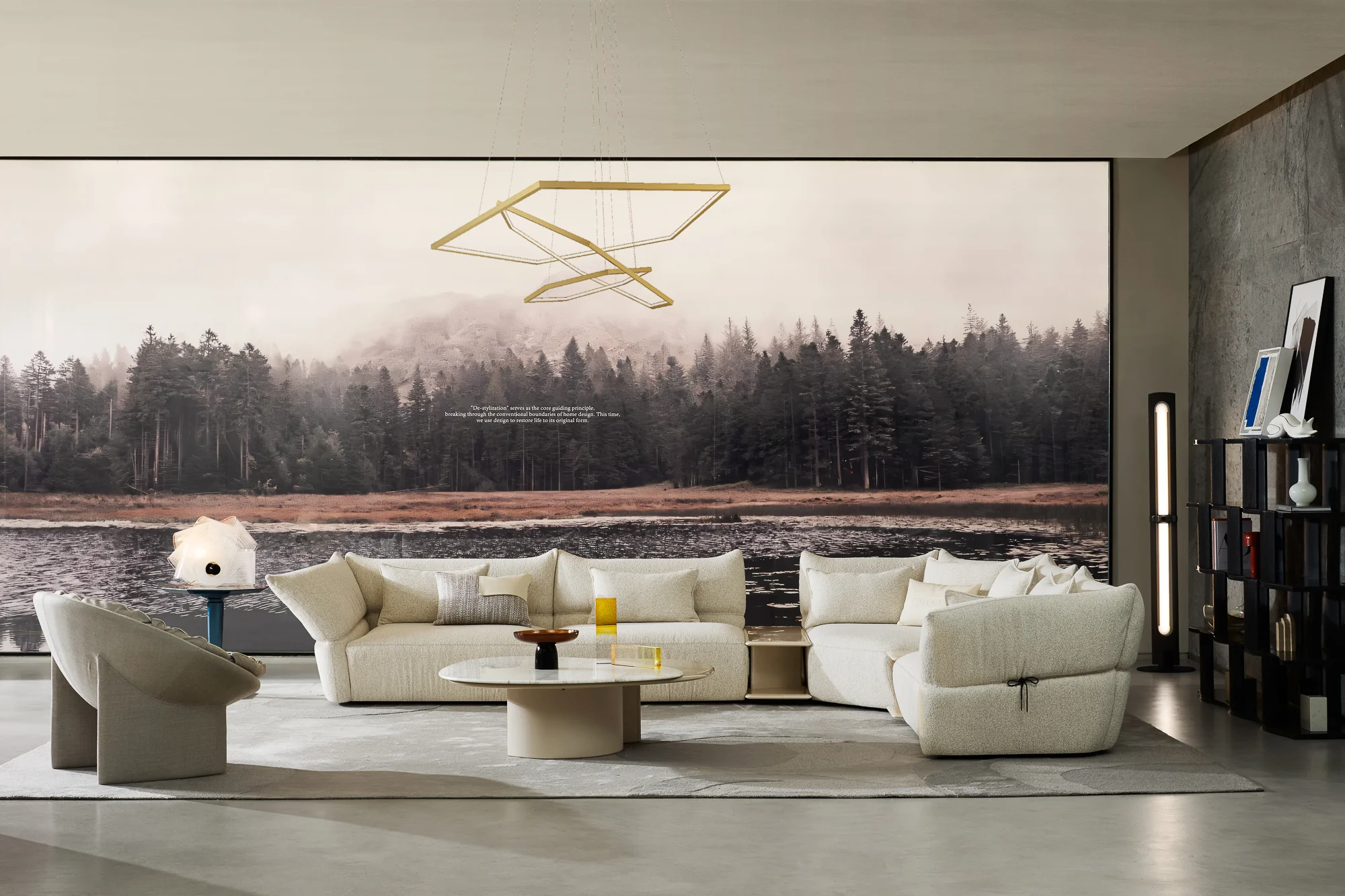 Arlo Curved Fabric Sectional - Image 3