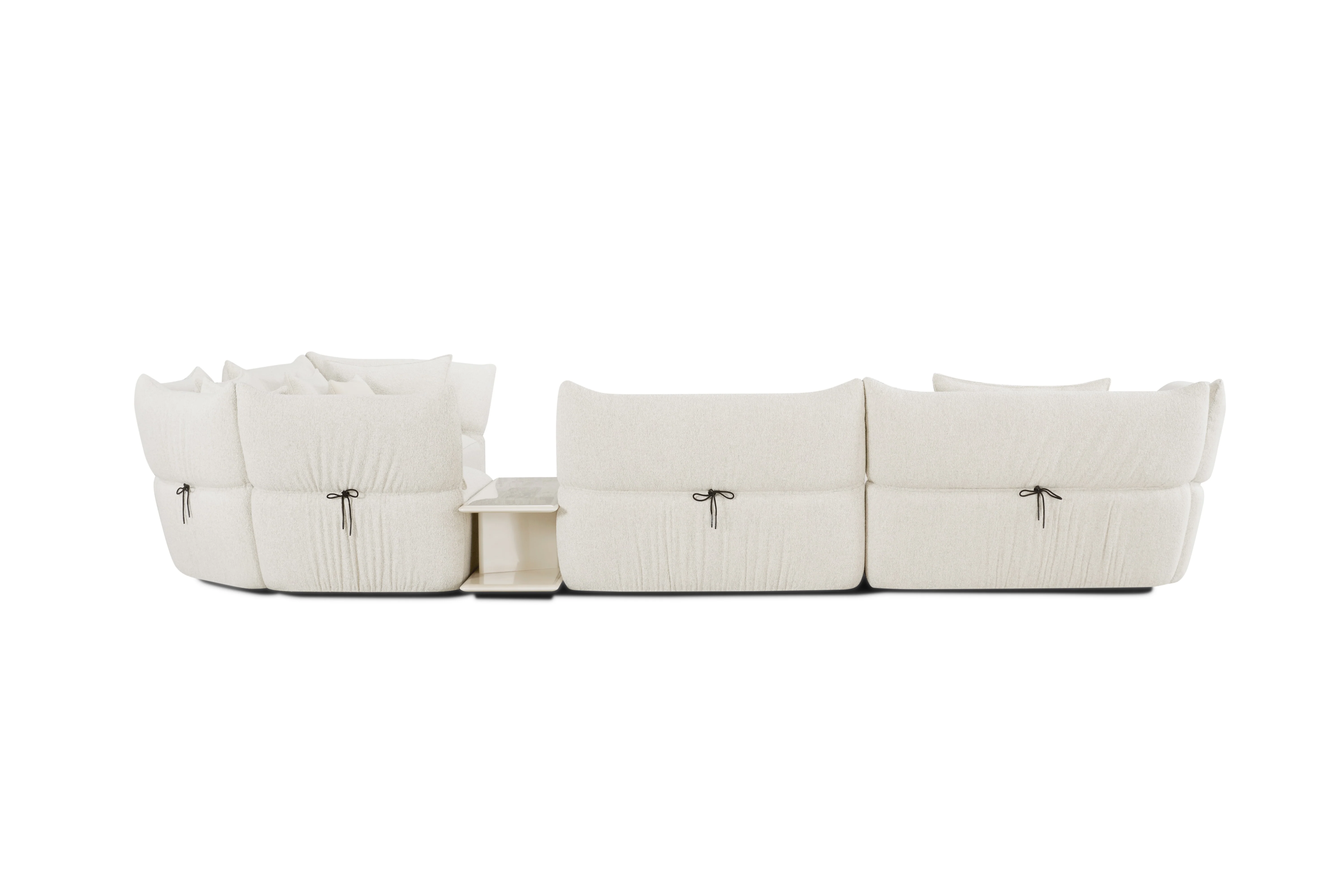 Arlo Curved Fabric Sectional - Image 4