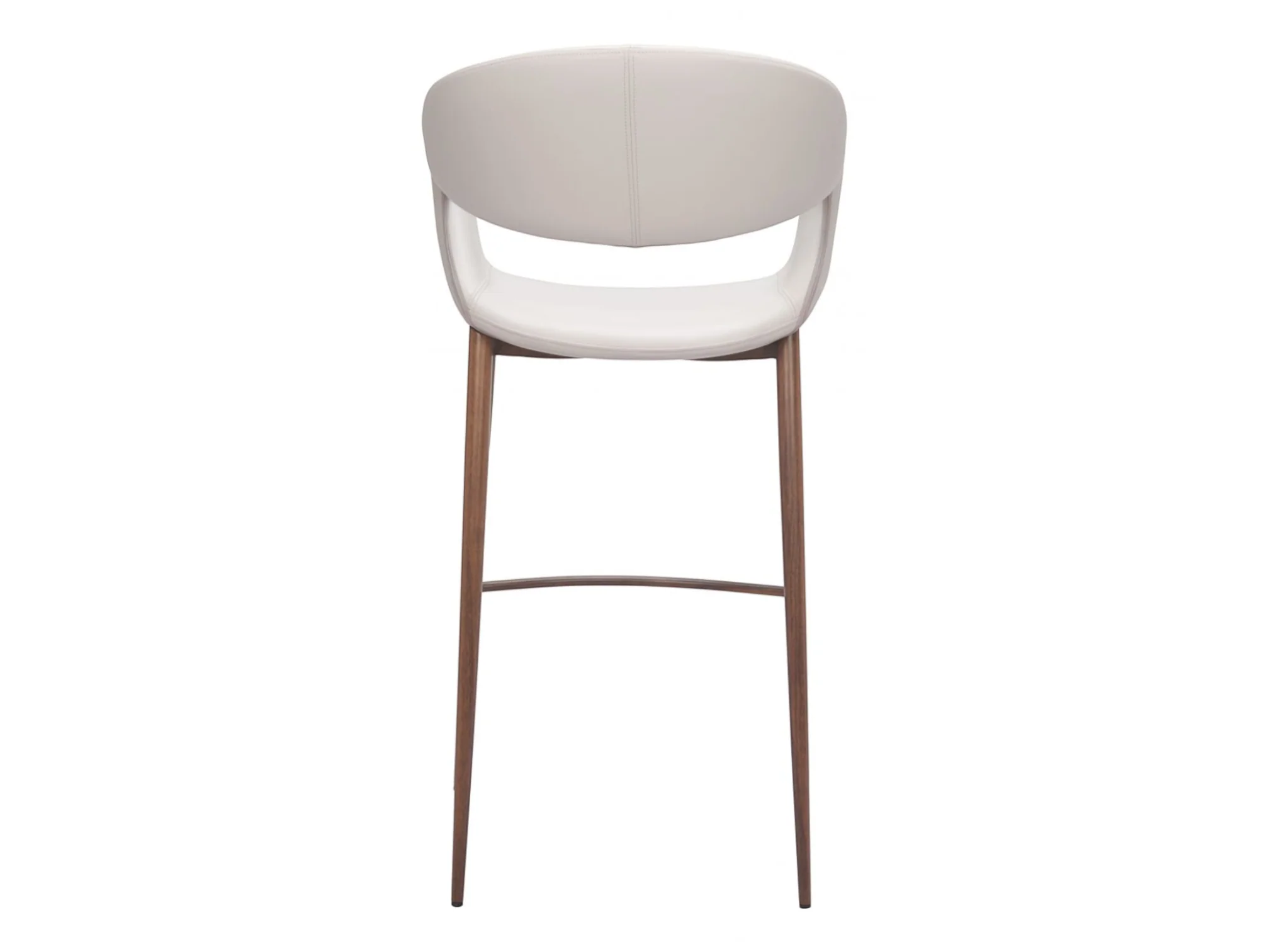 Aspen Bar Stool Beige & Walnut - Set Of 2 - Image 8