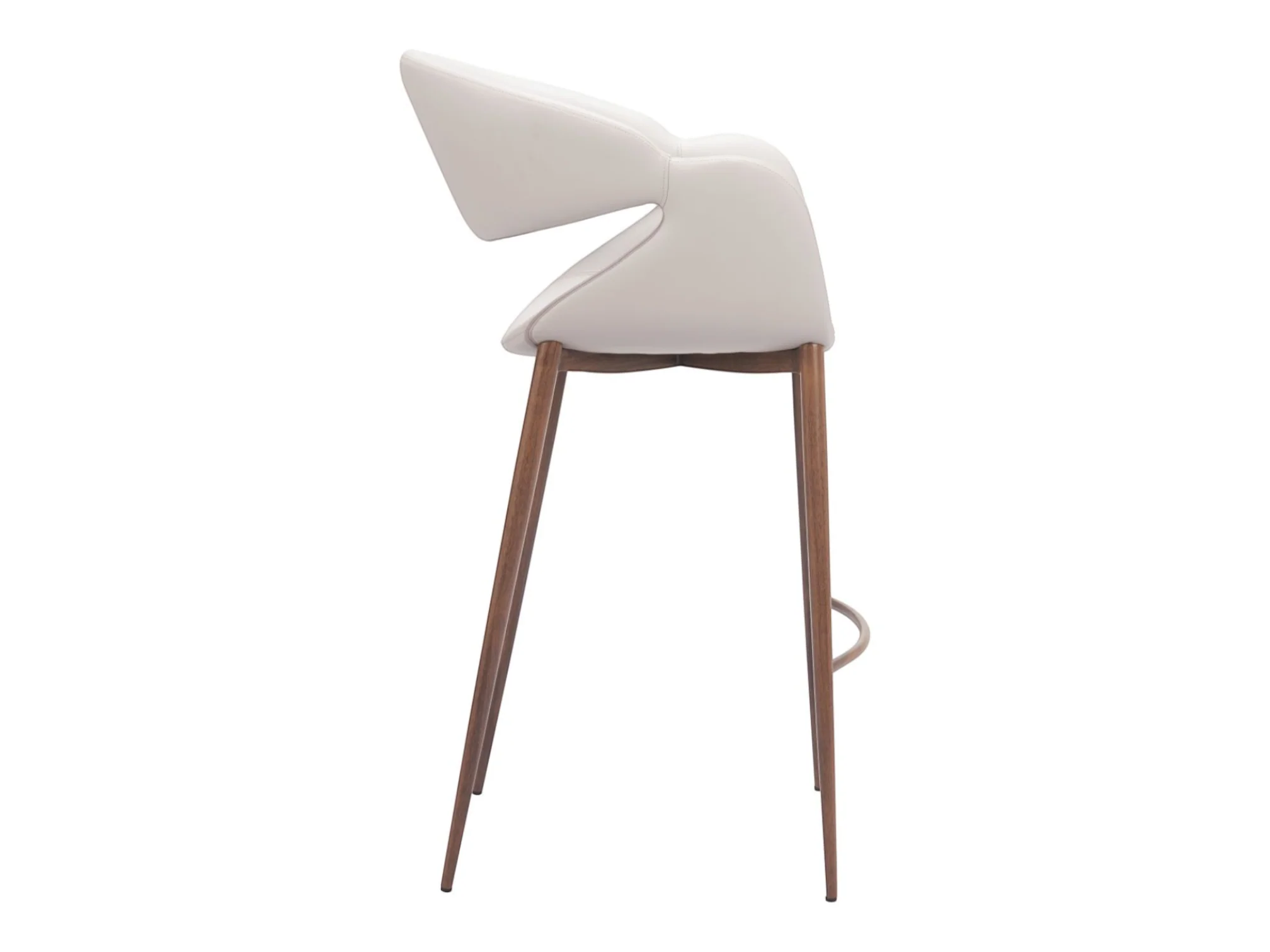 Aspen Bar Stool Beige & Walnut - Set Of 2 - Image 9