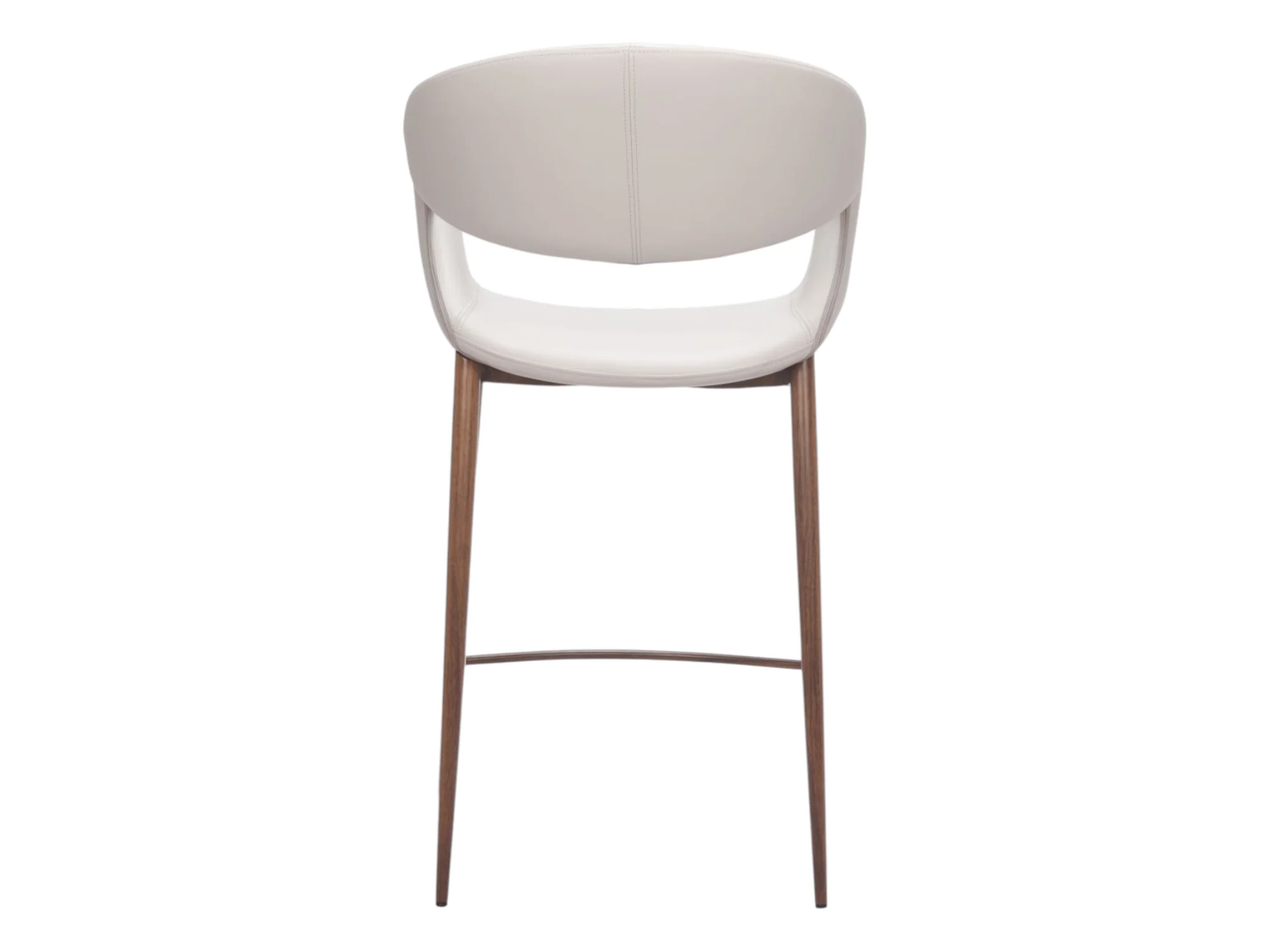 Aspen Counter Stool Beige & Walnut - Set Of 2 - Image 8