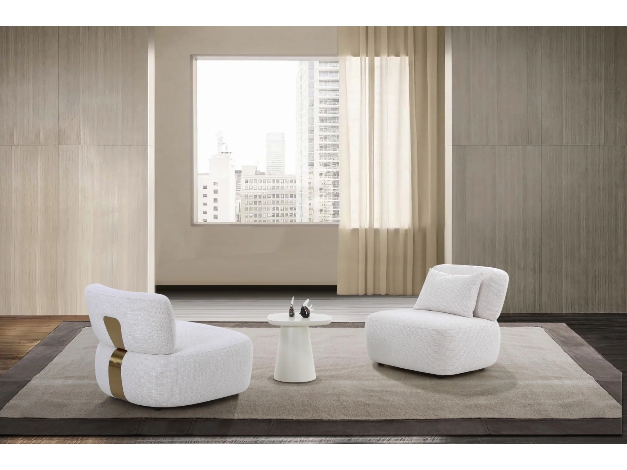 Astor Cream Accent Chair - Image 2