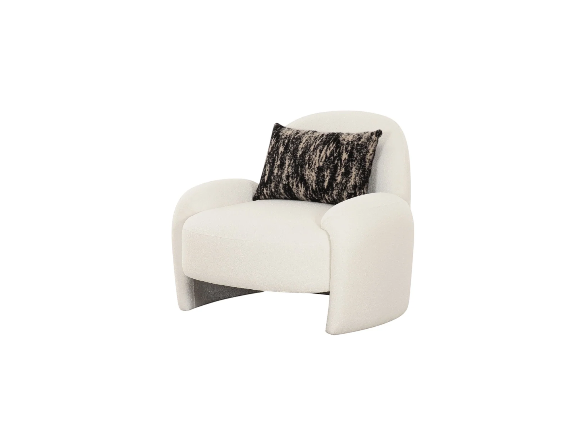 Audra Ivory Performance Bouclé Armchair - Image 6