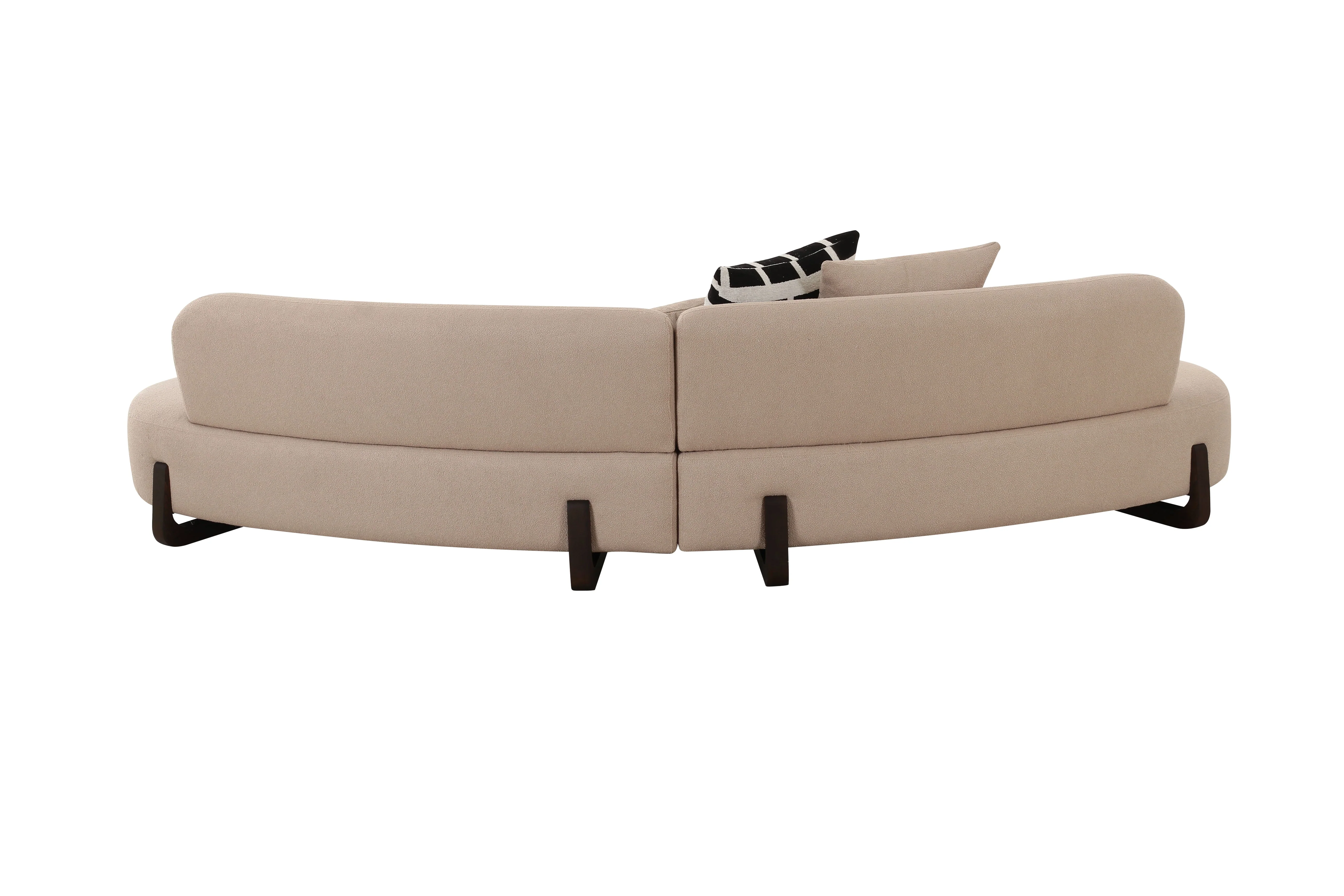 Baudin 120" 2-Piece Desert Tan Performance Bouclé Sectional - Image 6