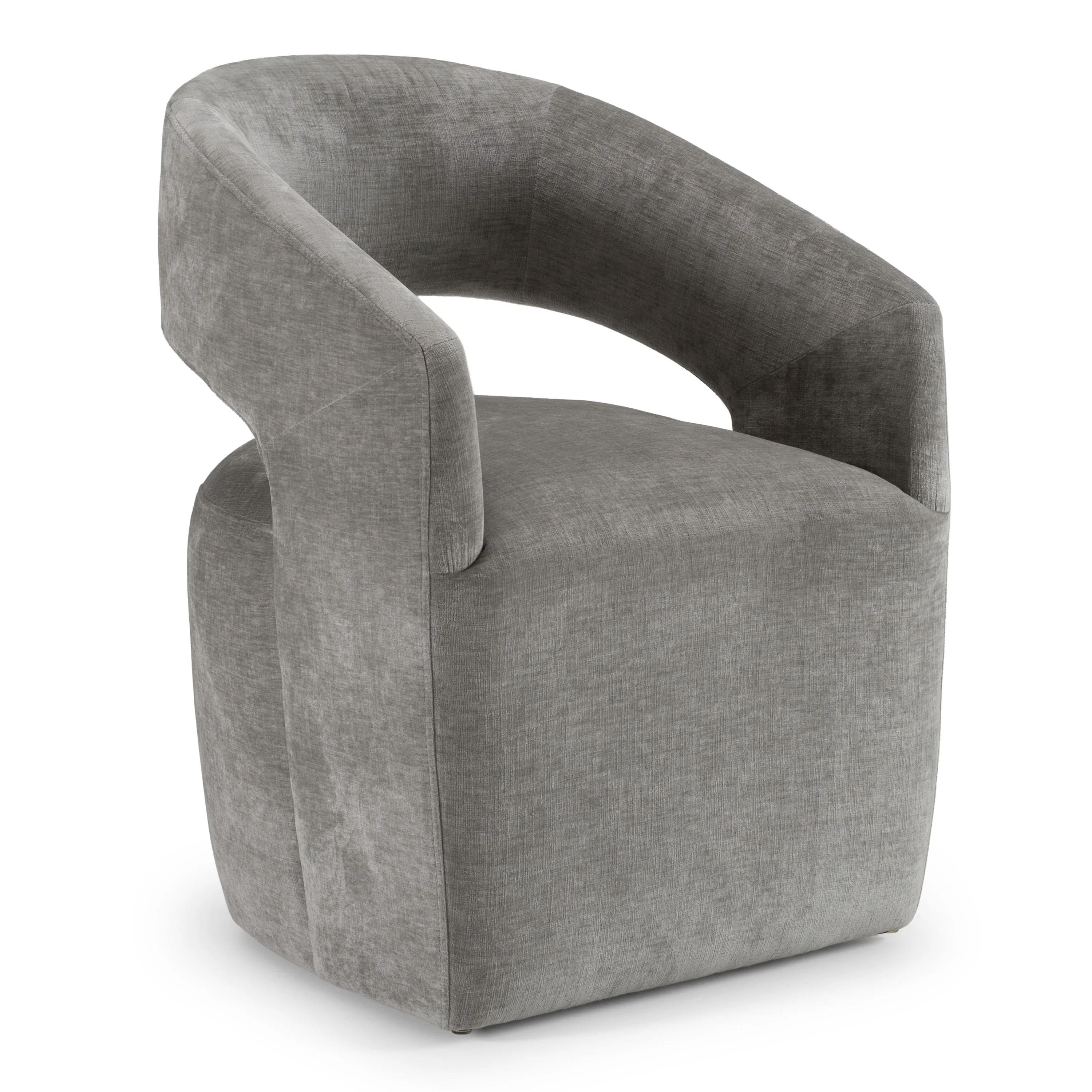 Belle Modern Grey Fabric Dining Chair - Image 3