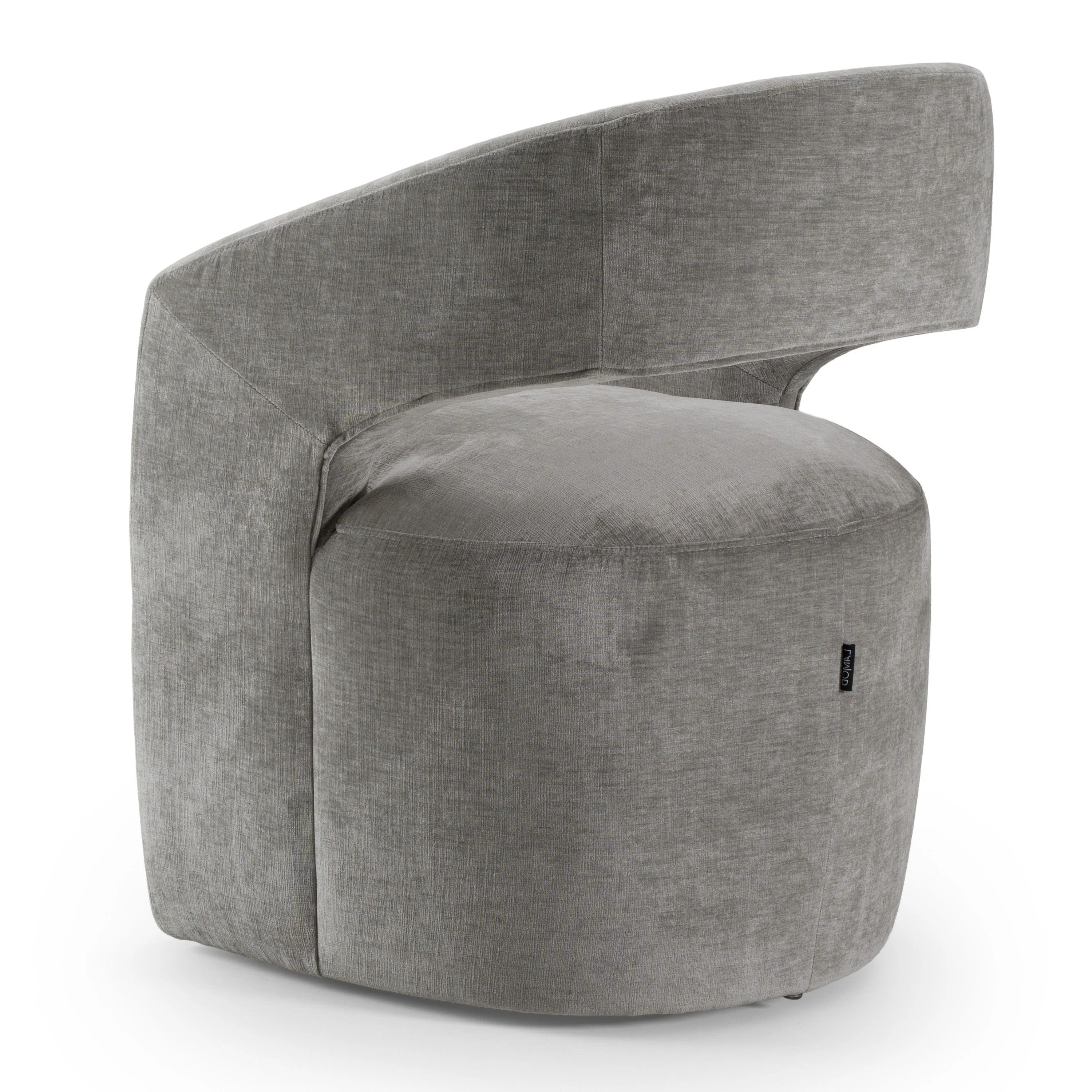 Belle Modern Grey Fabric Dining Chair - Image 7