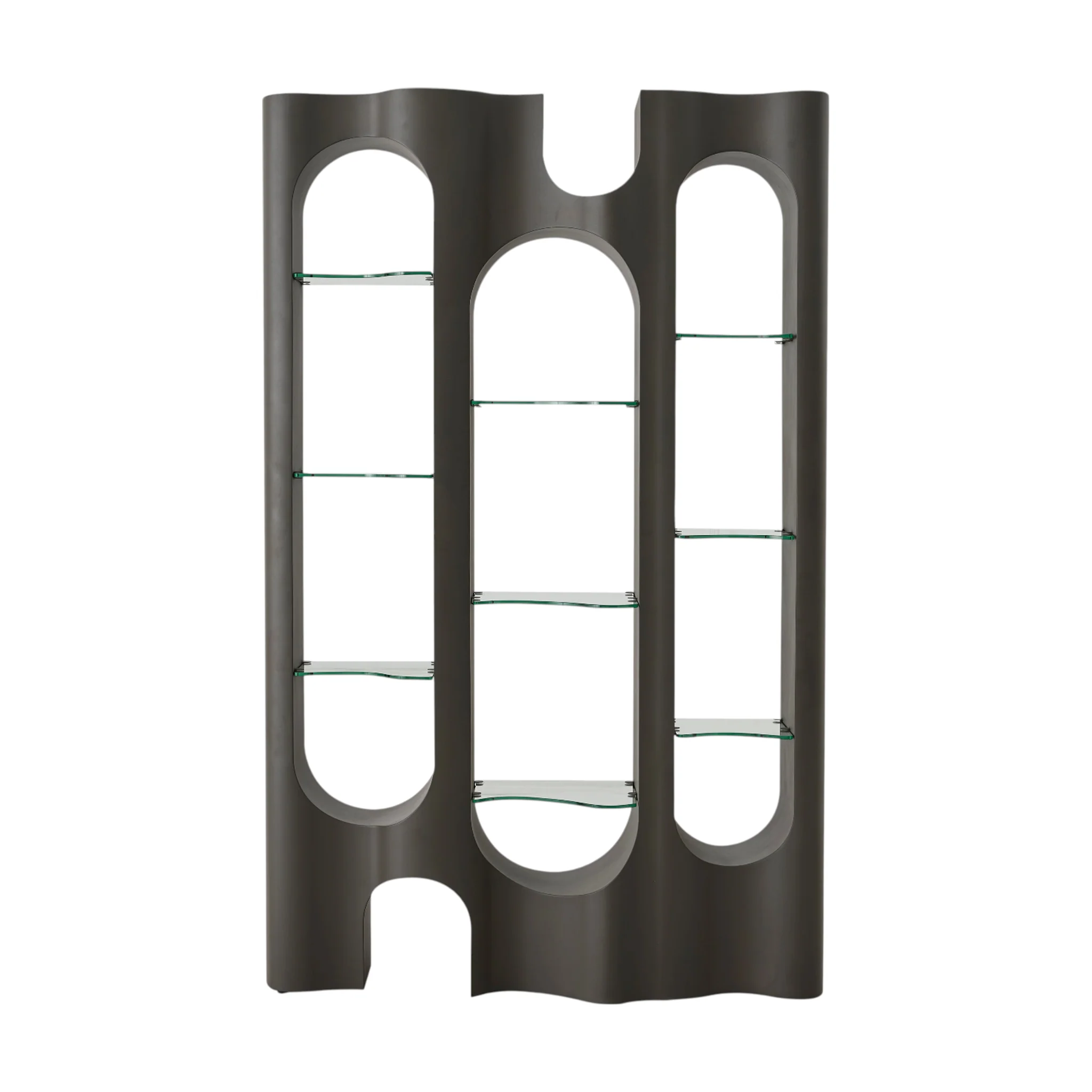 Bergamo Display Cabinet – Metal & Glass Shelving