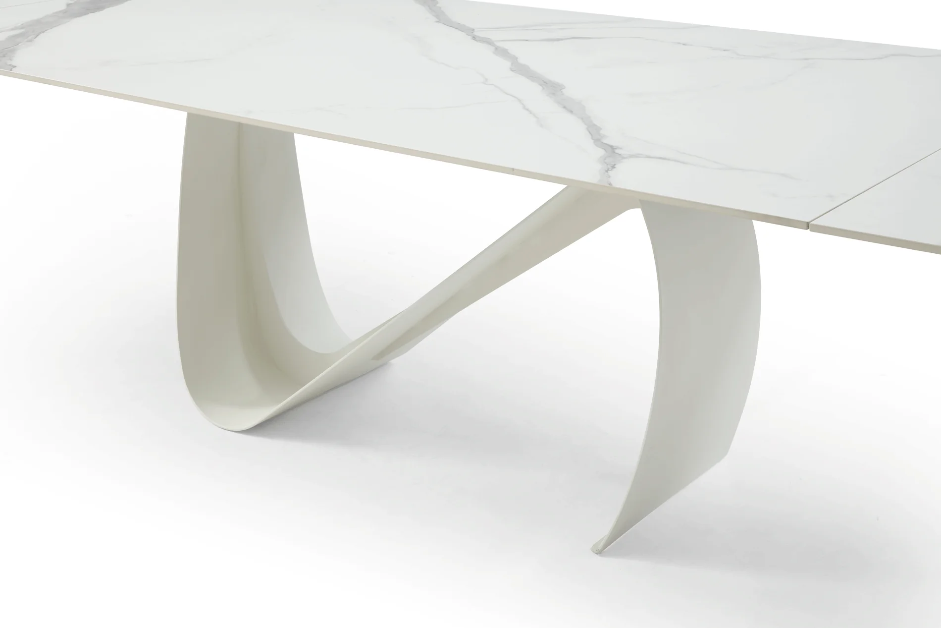 Berlin Extension Ceramic Dining Table White - Image 5