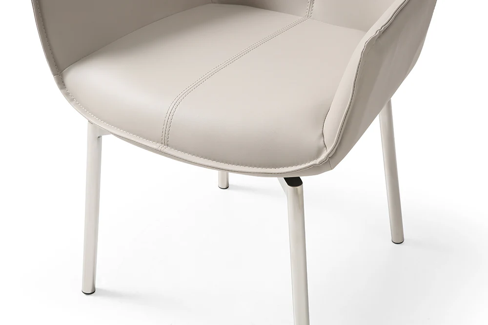 Berlin Swivel Dining Chair Taupe - Image 5