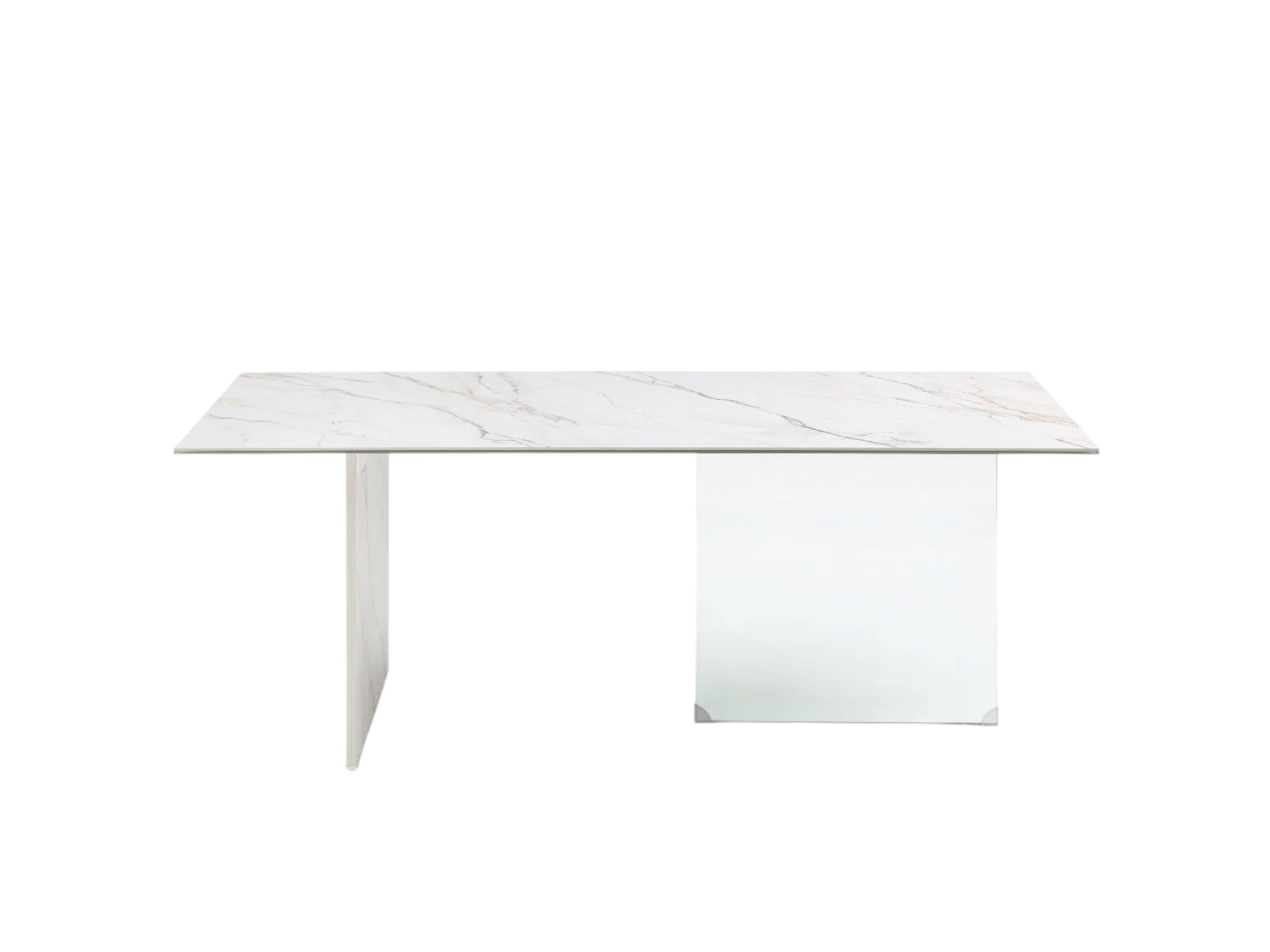 Bloxom Ceramic Glass Dining Table - Image 4