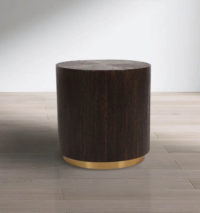 Brown Oak End Table - Image 3