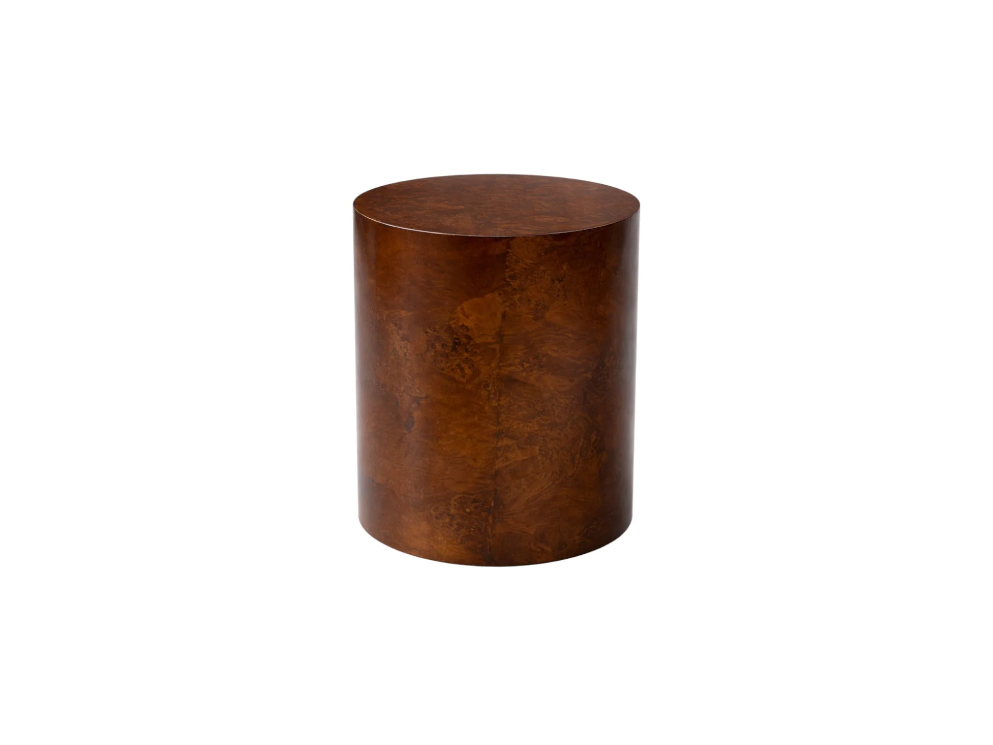 Cambria Side table Dark Walnut Burl Wood - Image 2