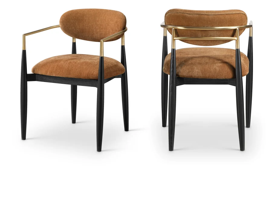 Caspian Performance Fabric Upholstered Dining Arm Chair - Set Of 2 - Image 12