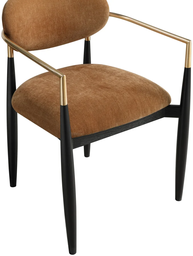 Caspian Performance Fabric Upholstered Dining Arm Chair - Set Of 2 - Image 17