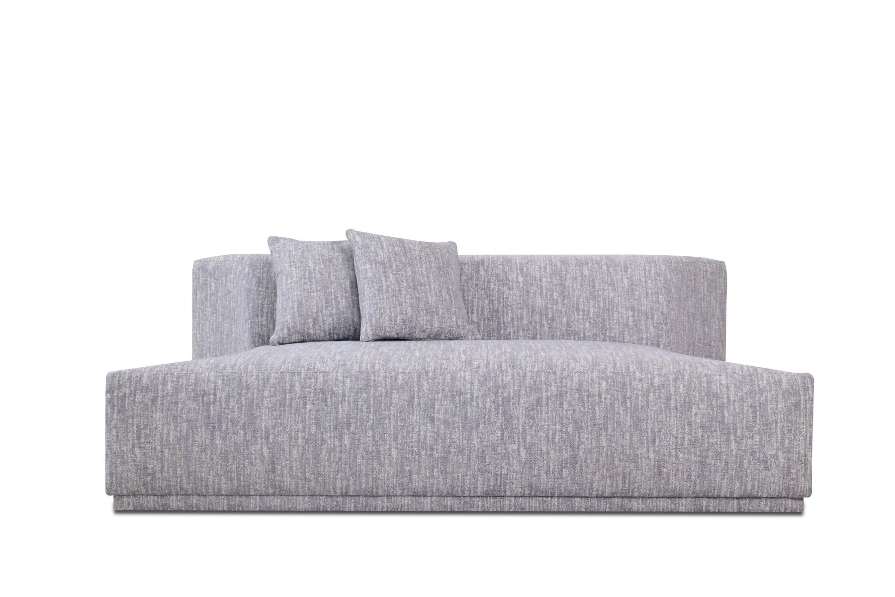 Claire Light Grey Fabric Sectional Sofa With 2 Swirling Chair - Image 7