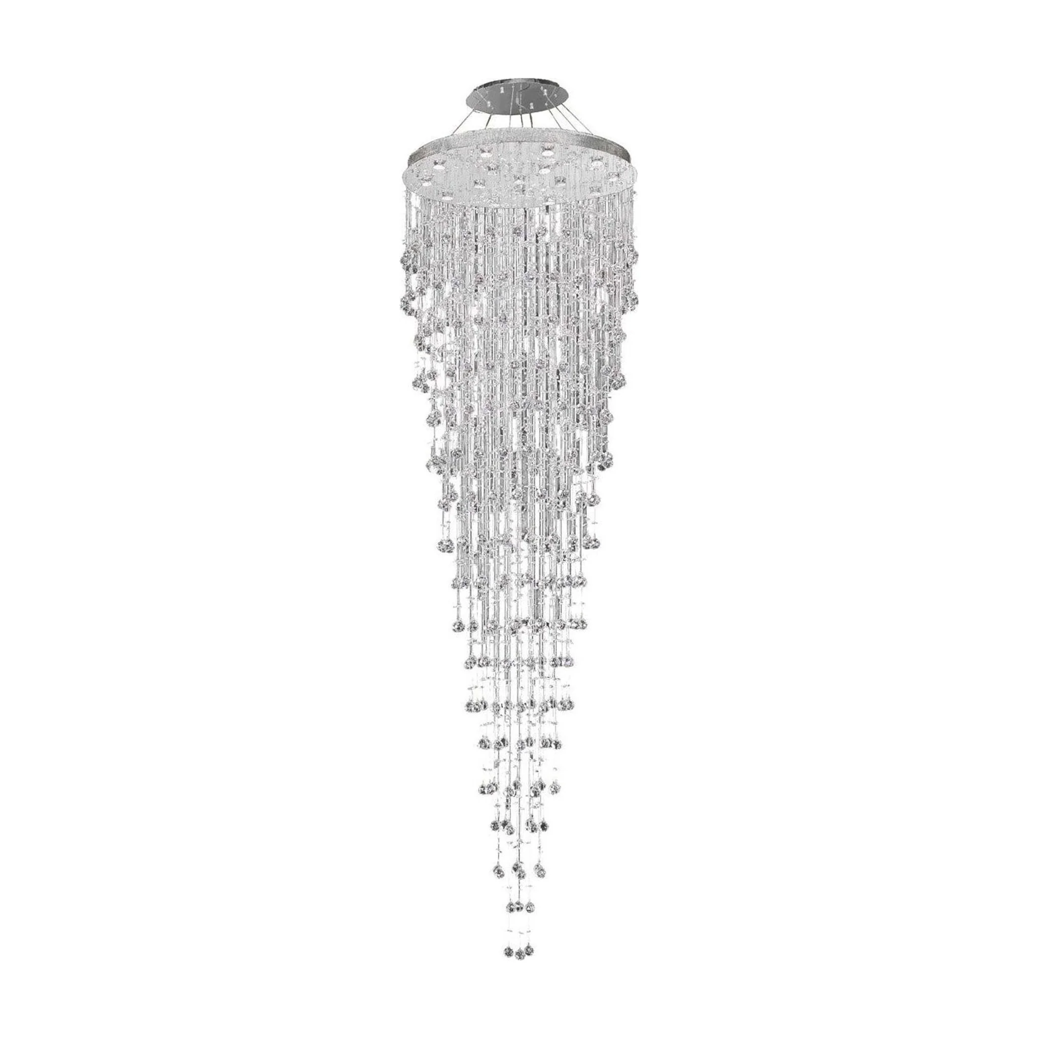 Constellation 16 Light 36 Inch Chrome Foyer Ceiling Light In Gu10, Royal Cut
