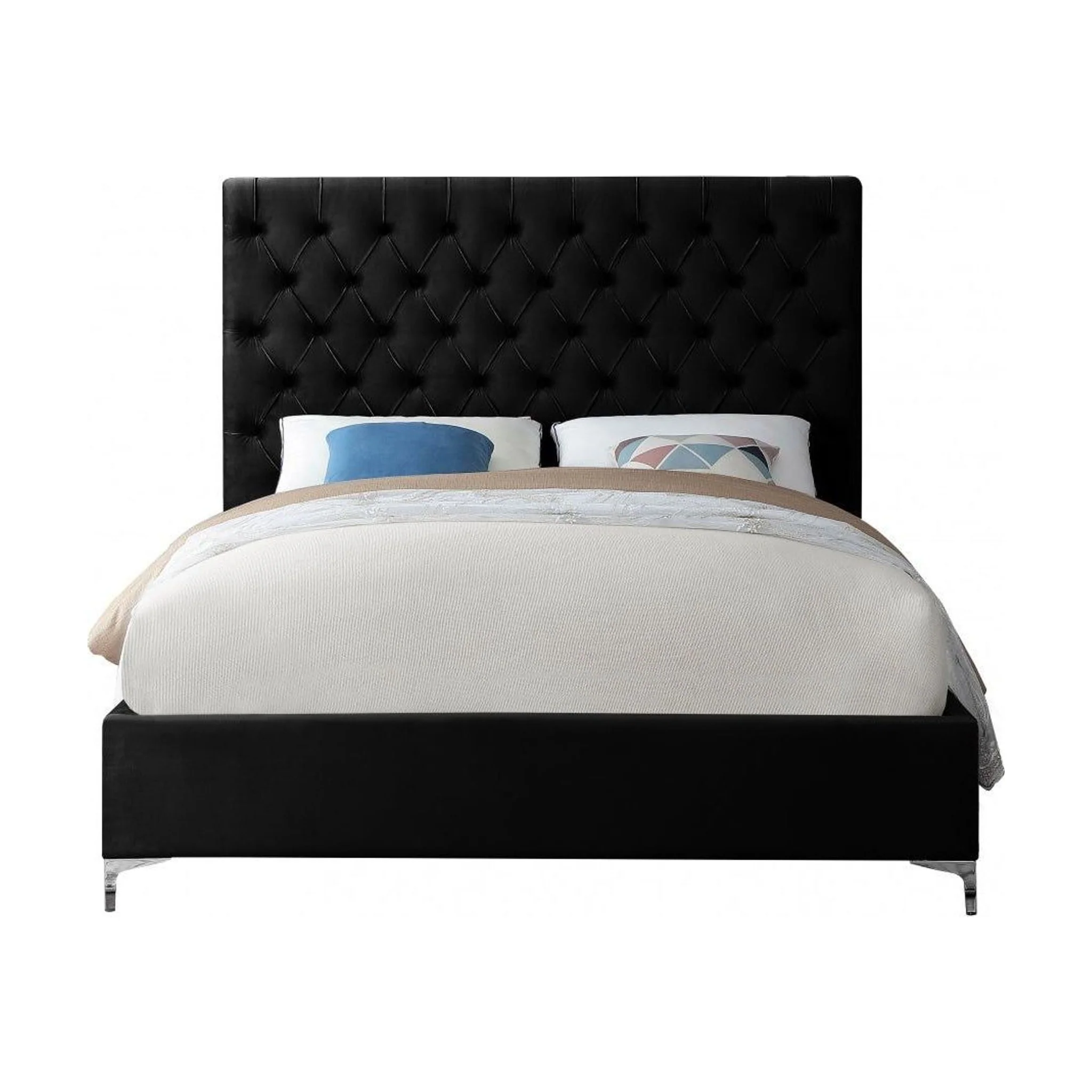 Cruz Velvet Upholstered Bed - Image 14