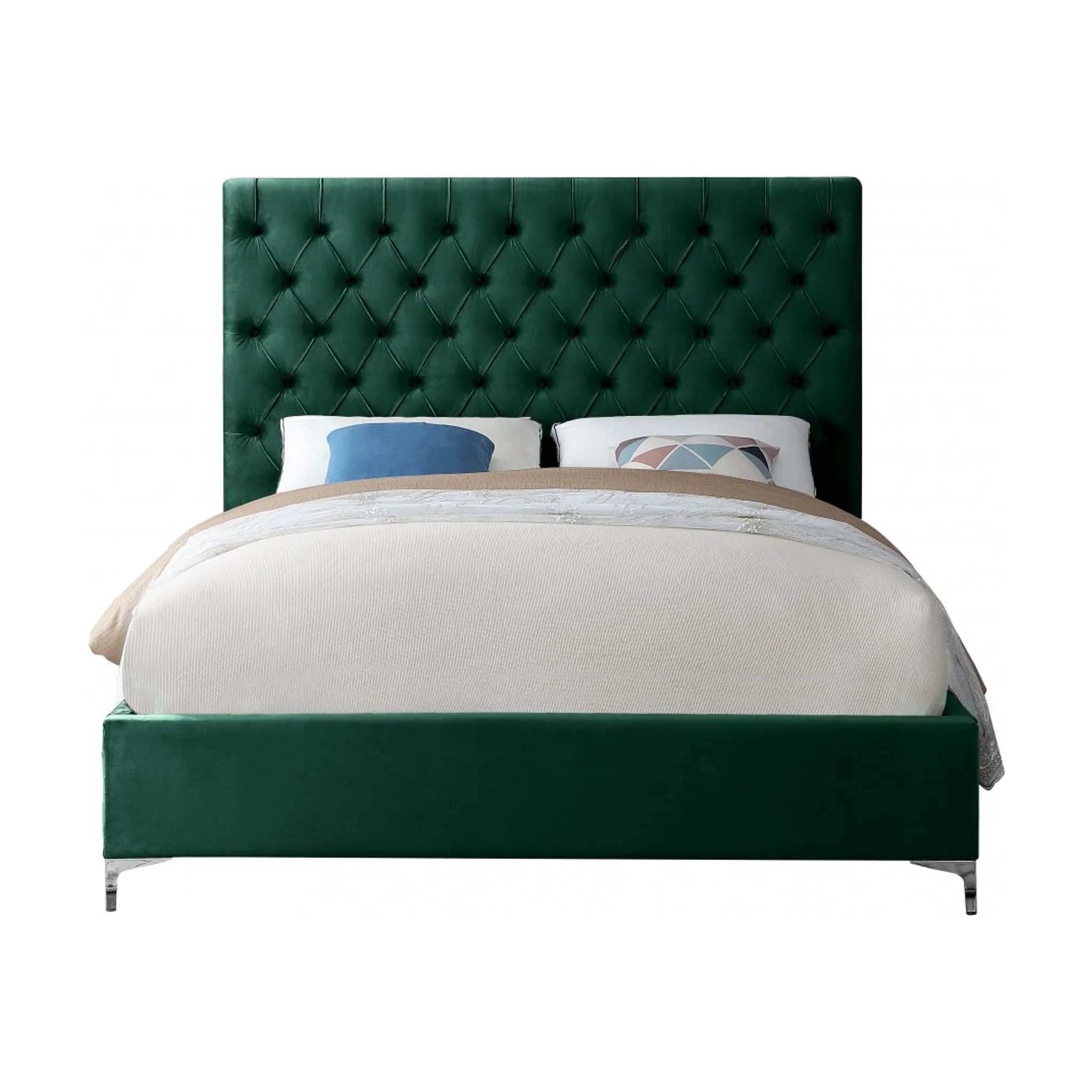 Cruz Velvet Upholstered Bed - Image 18