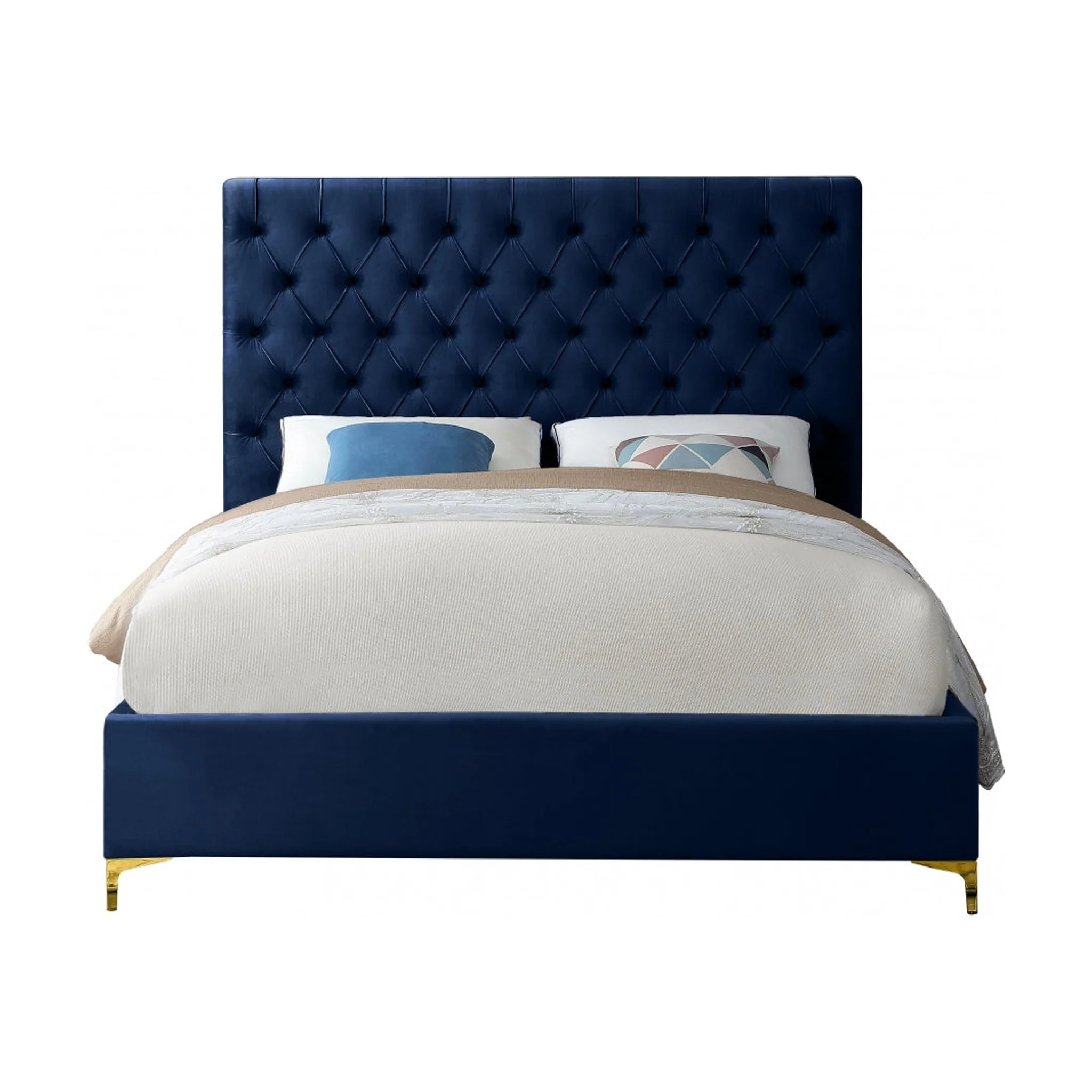 Cruz Velvet Upholstered Bed - Image 21