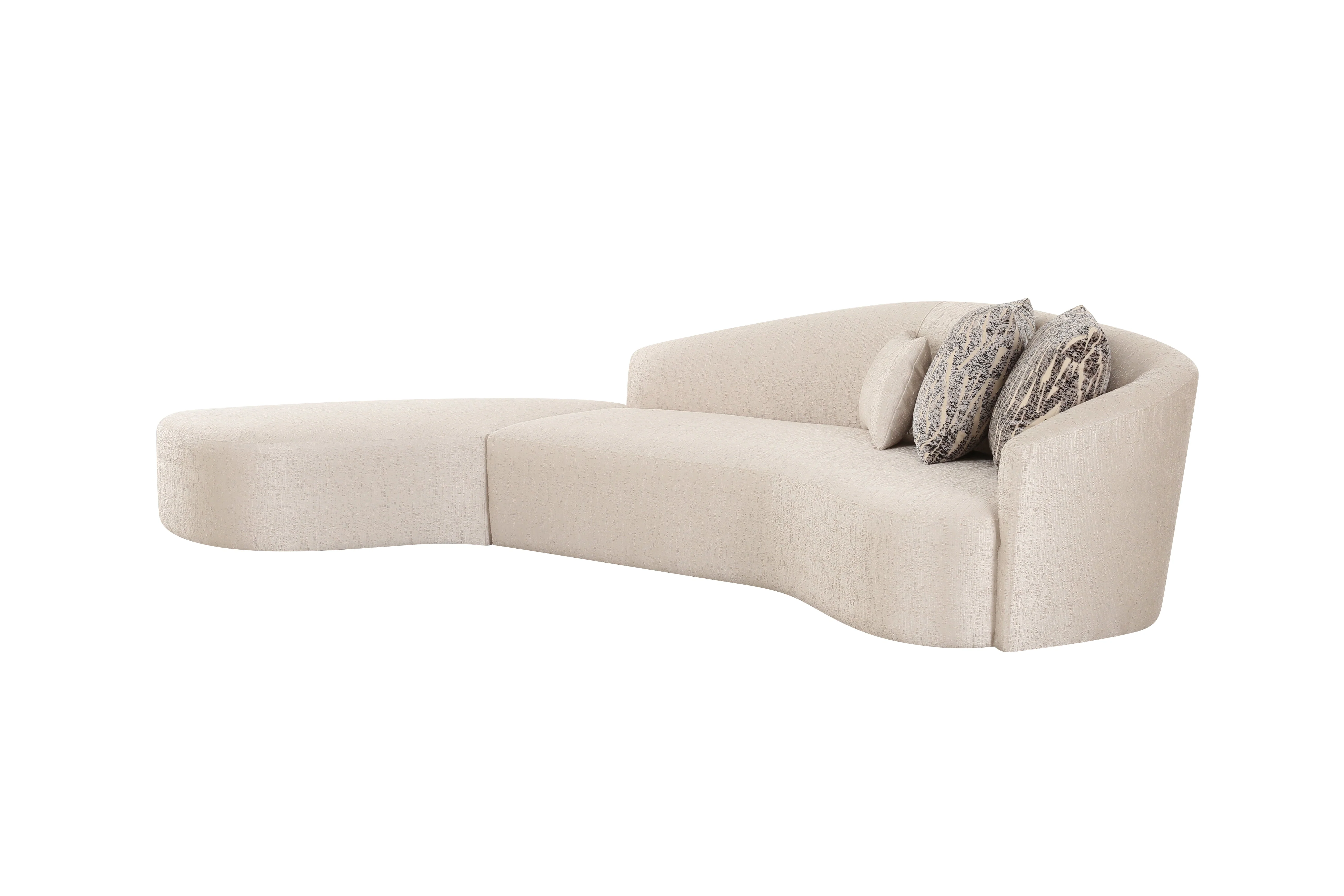 131" Curran 2-Piece Sofa Chaise Sectional - Image 4