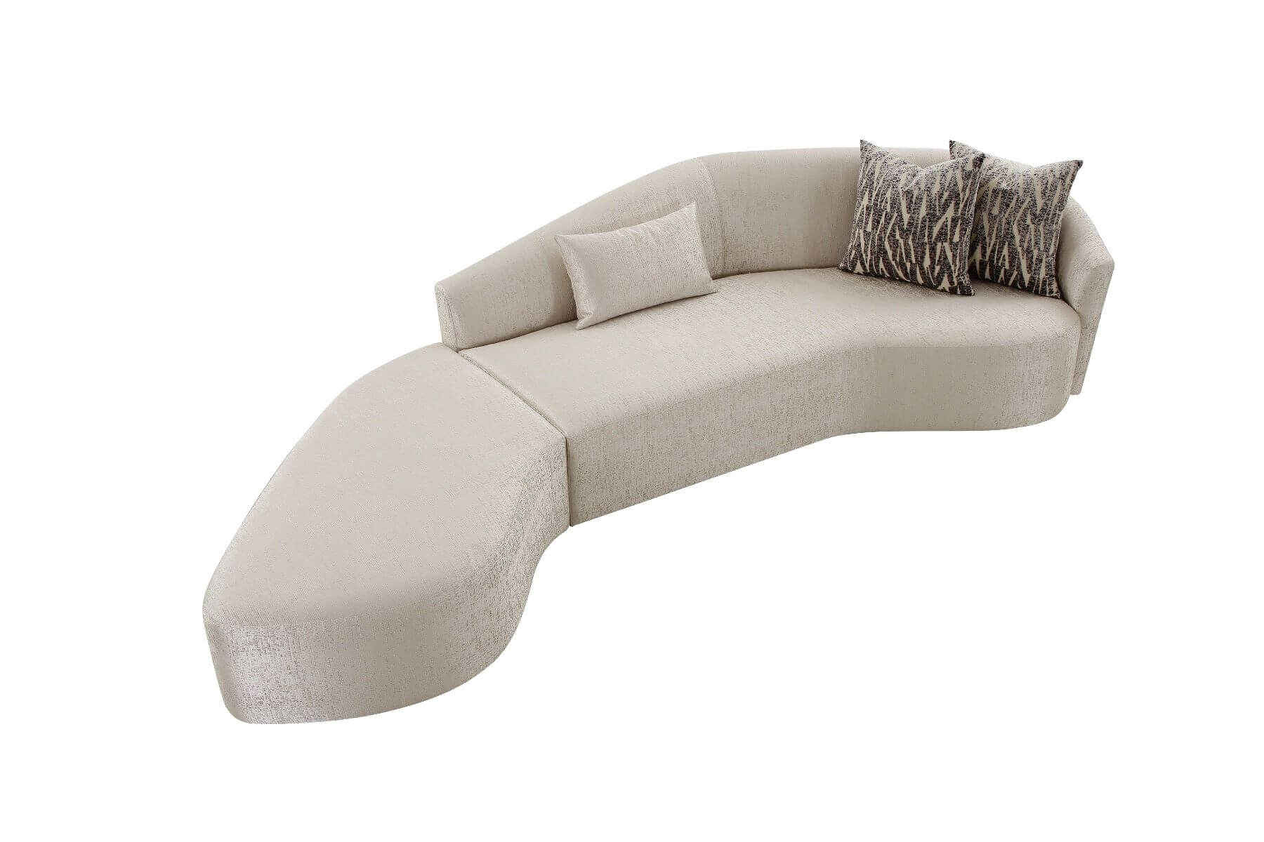 131" Curran 2-Piece Sofa Chaise Sectional - Image 8