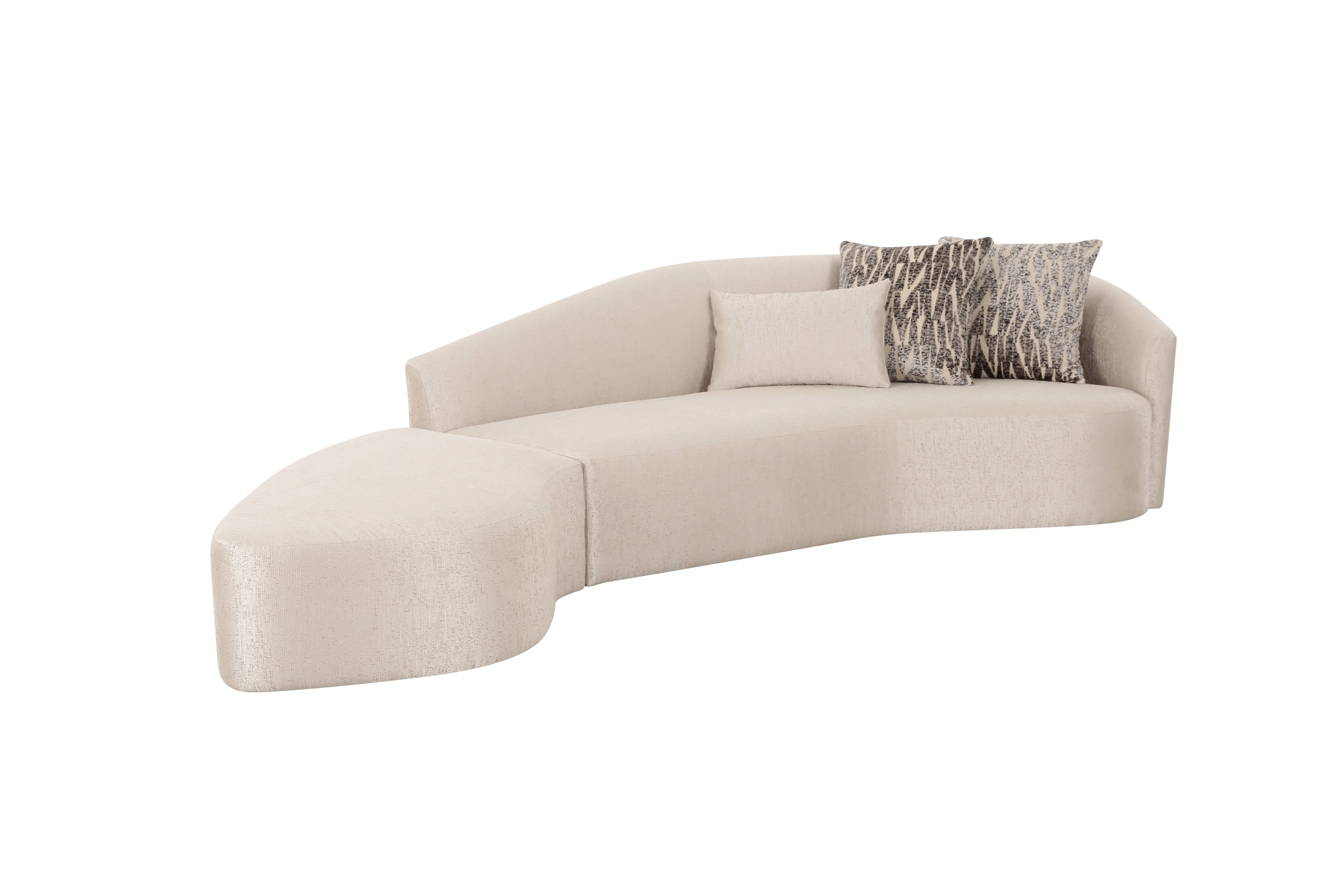 131" Curran 2-Piece Sofa Chaise Sectional - Image 9