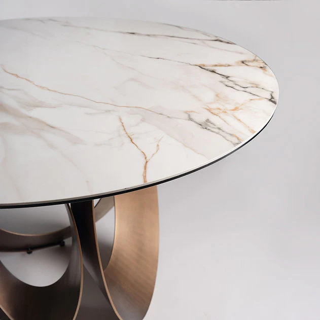 54" Dayton Ceramic Round Dining Table - Image 6