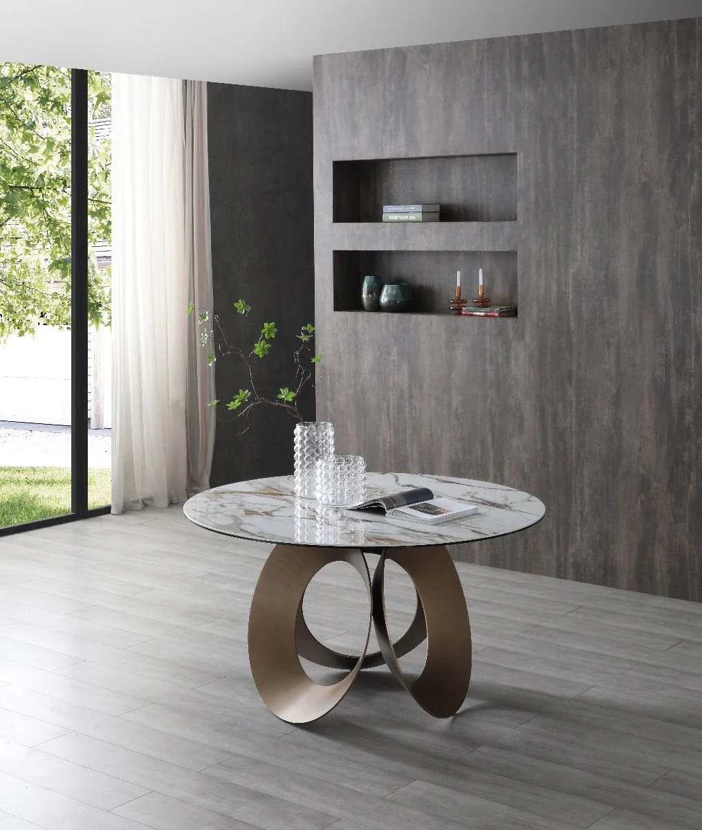 54" Dayton Ceramic Round Dining Table - Image 7