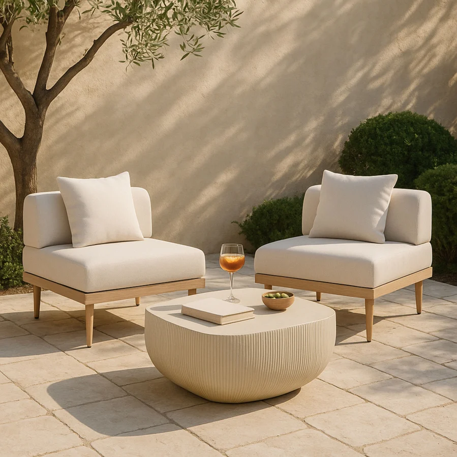 Dustin Concrete Indoor/Outdoor Coffee Table - Image 5