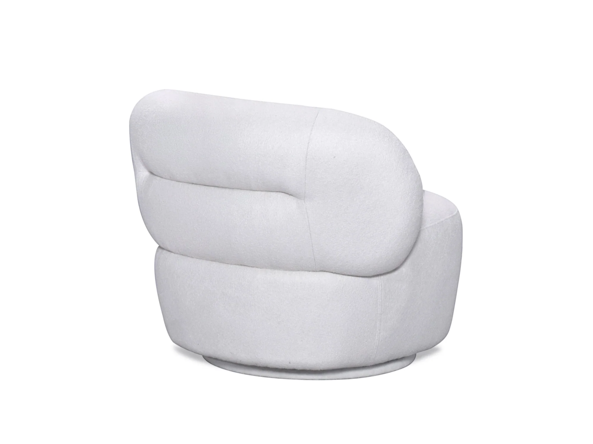 Eclipse Performance Boucle Swivel Accent Chair Ivory - Image 6