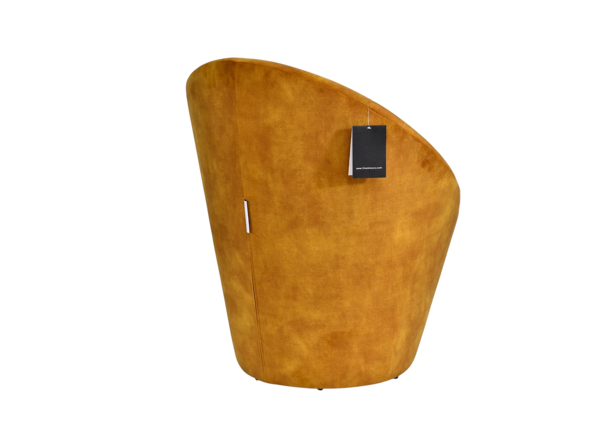 Elara Performance Saffron Velvet Dining Chair - Image 5