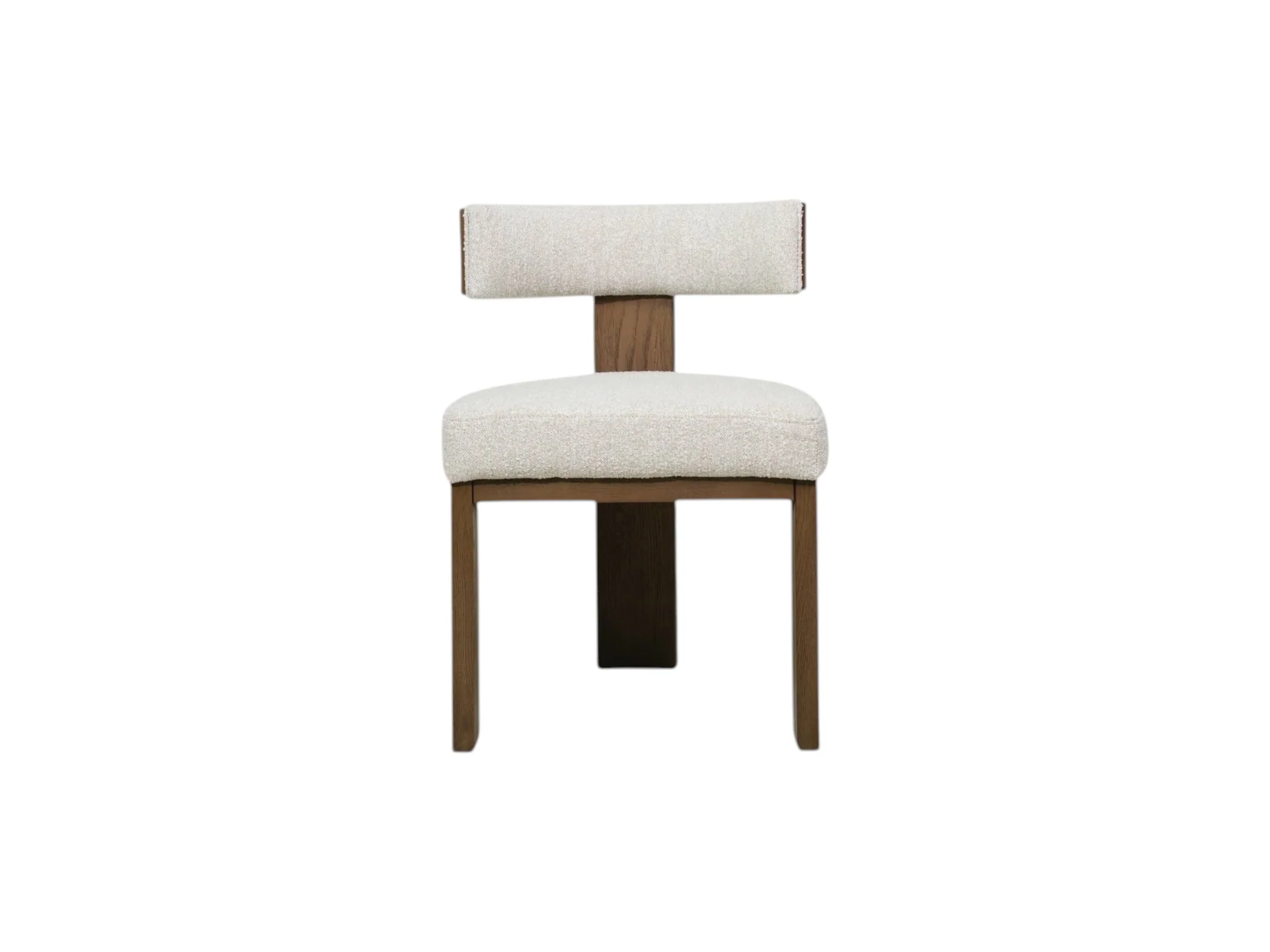 Embrace Sand Upholstered dining chair with walnut base (Set of 2) - Image 7