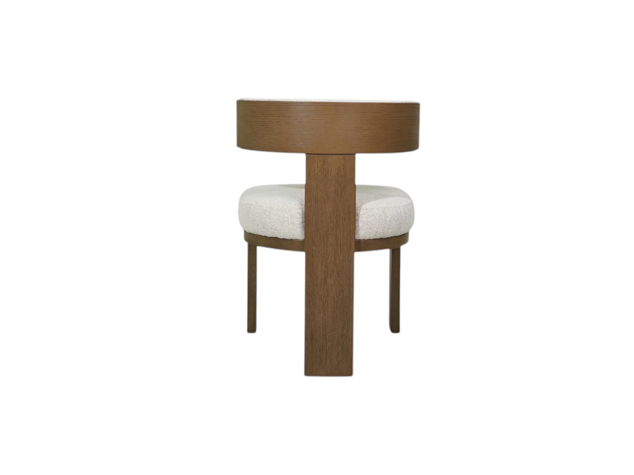 Embrace Sand Upholstered dining chair with walnut base (Set of 2) - Image 9