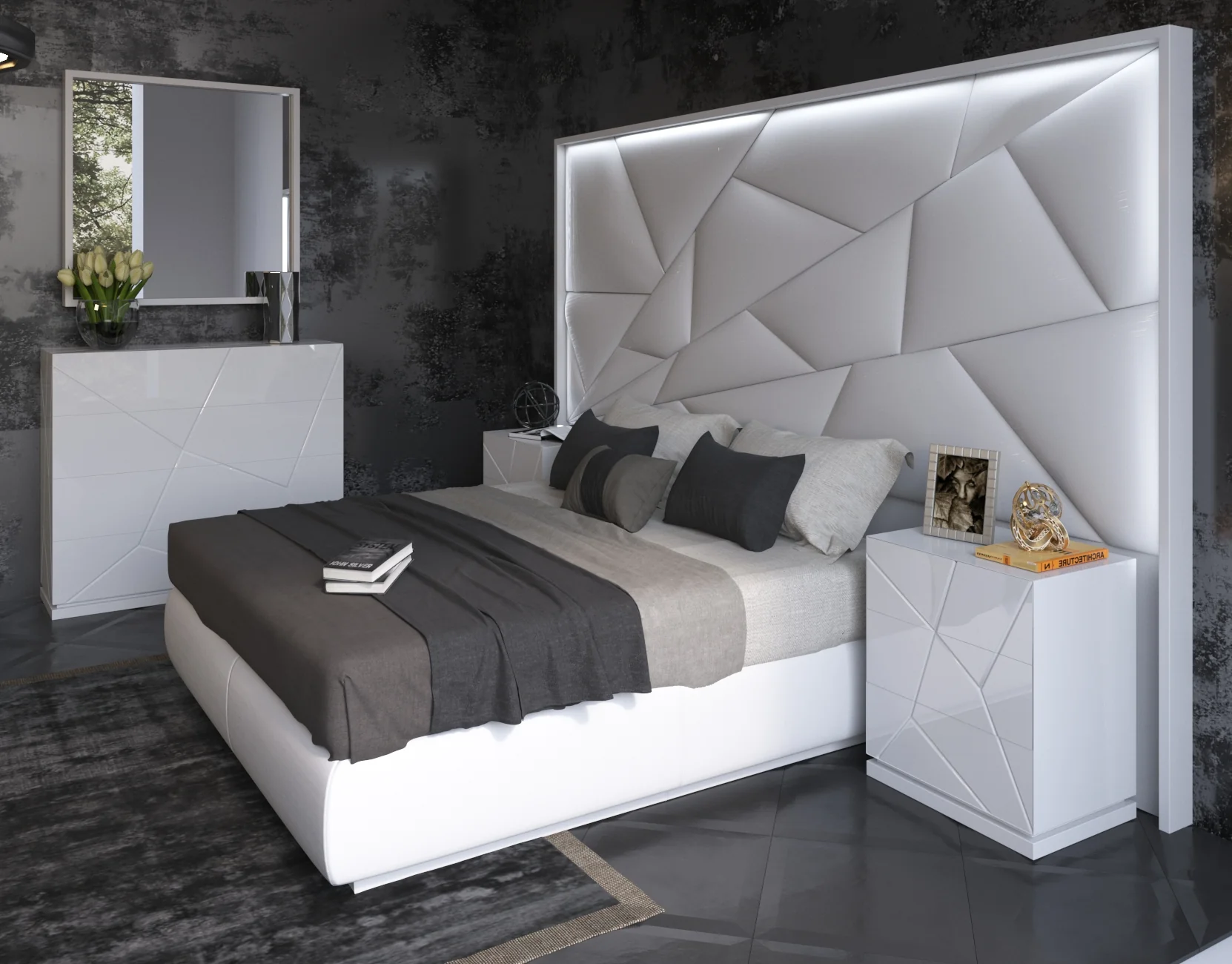 Empire Bed W/Light - Image 7