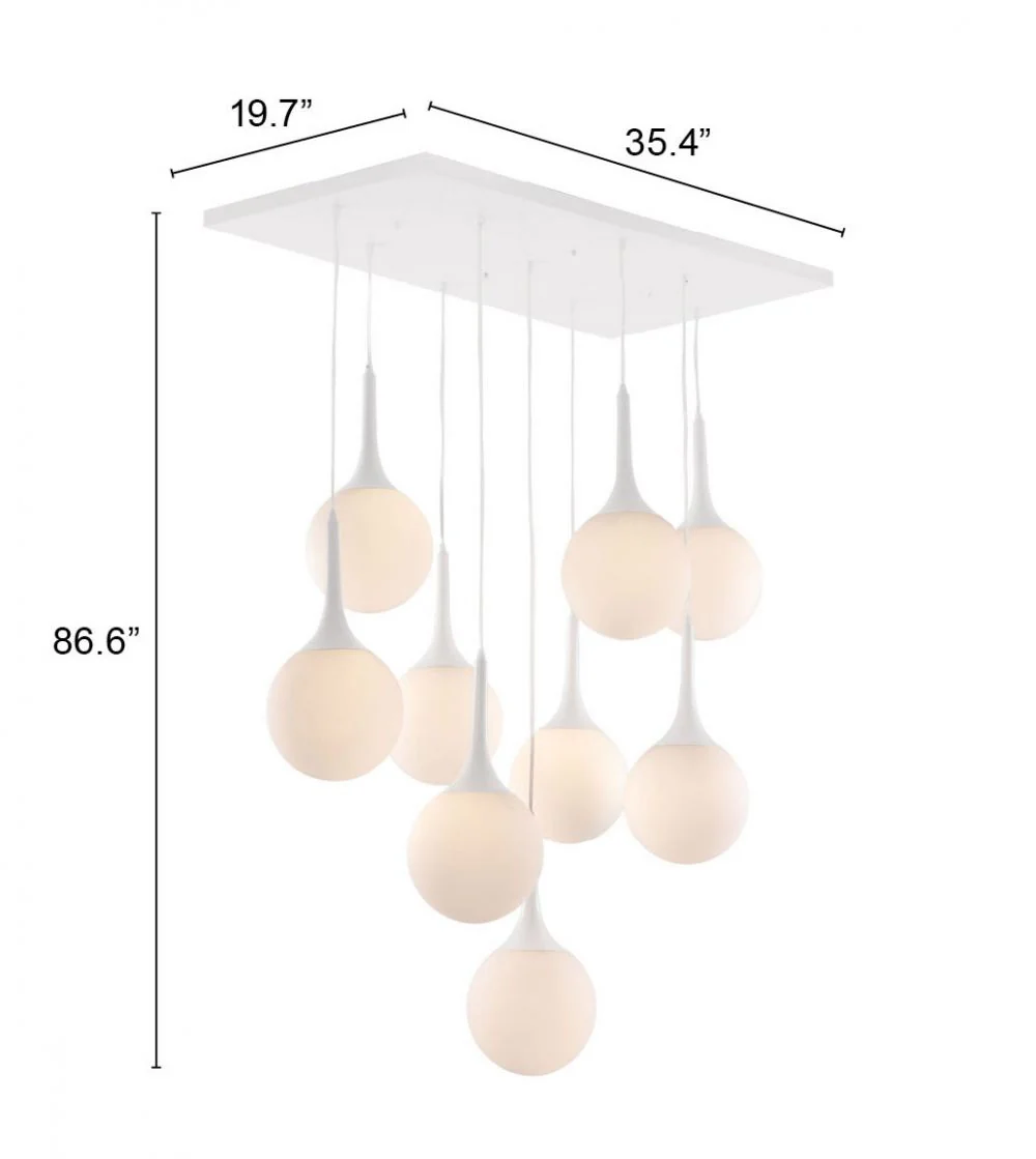 Epsilon White Ceiling Lamp - Image 3