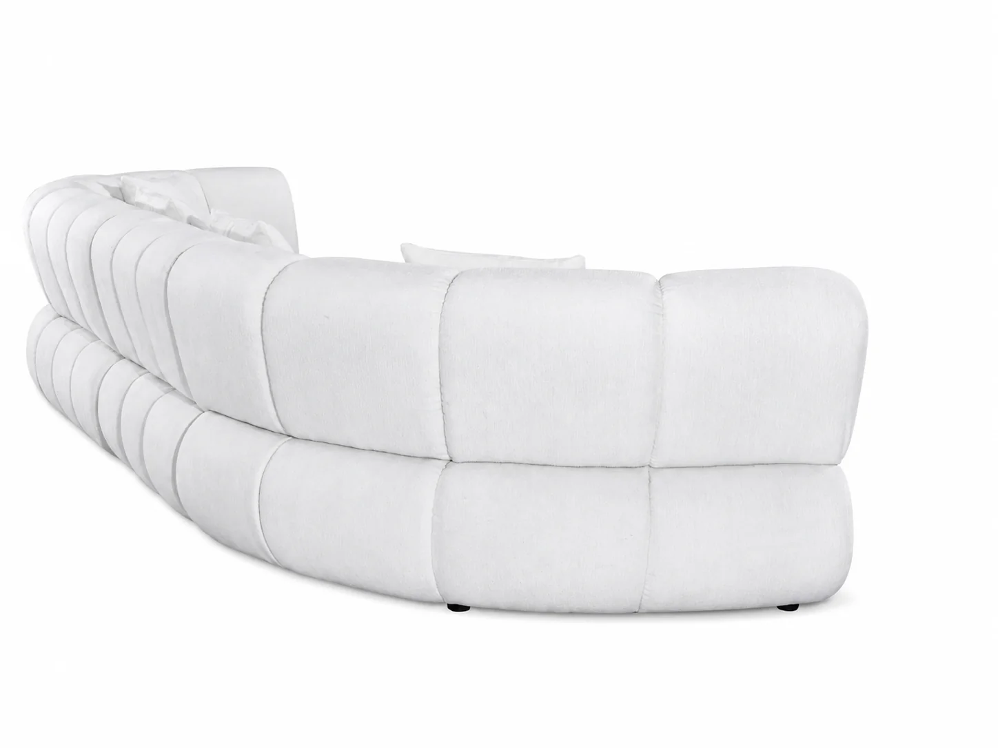Eternity Modular Curved Sectional White - Image 7