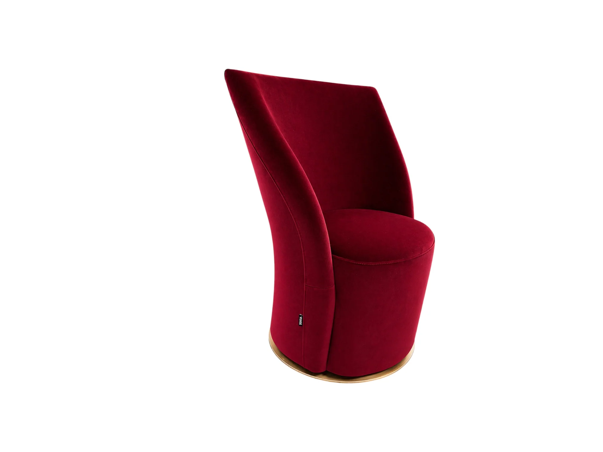 Ethos Swivel Dining Chair Bordeaux Velvet - Image 4