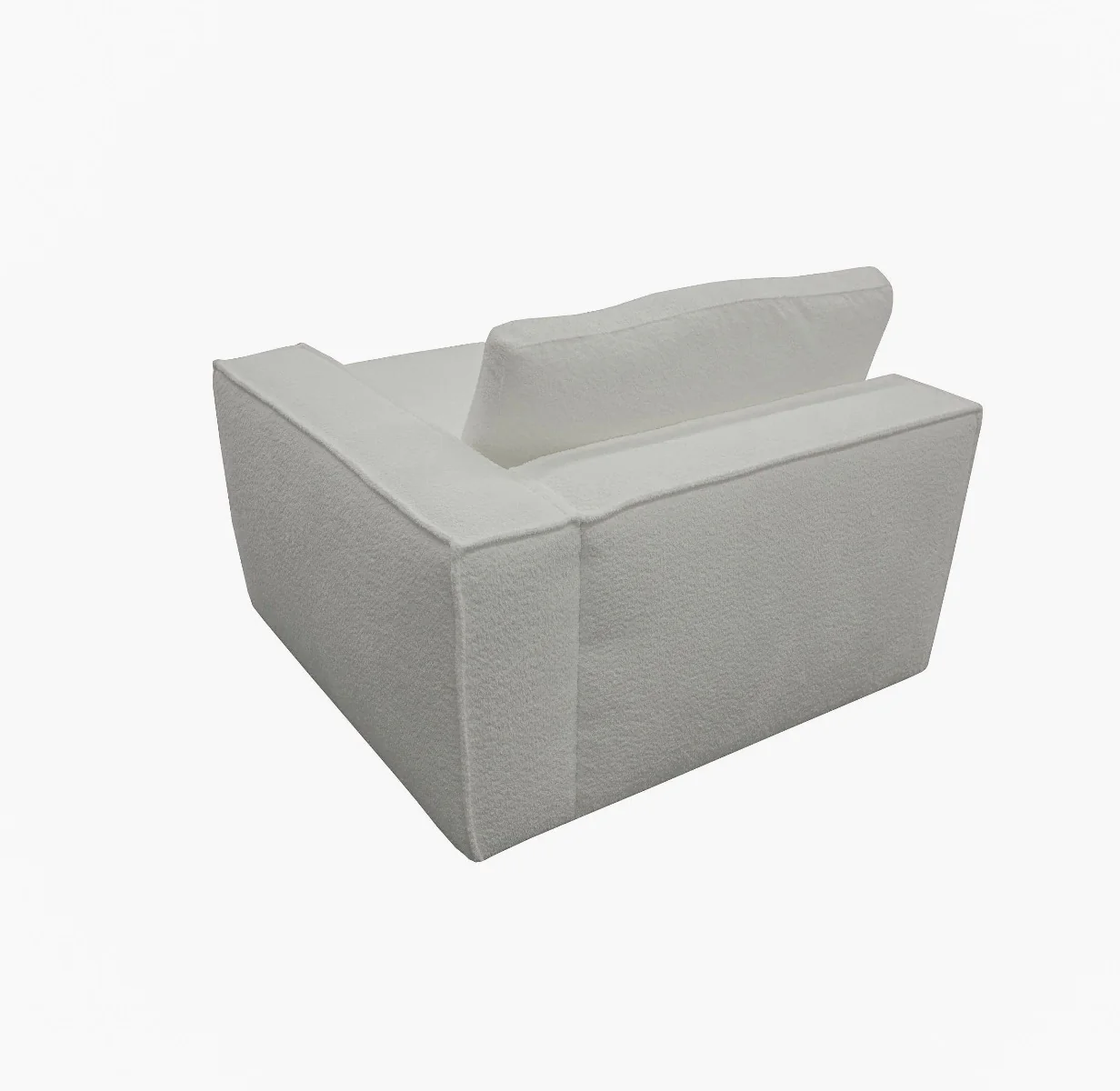 Fabienne Modern White Fabric Modular Sectional Sofa W/ Right Facing Chaise - Image 10