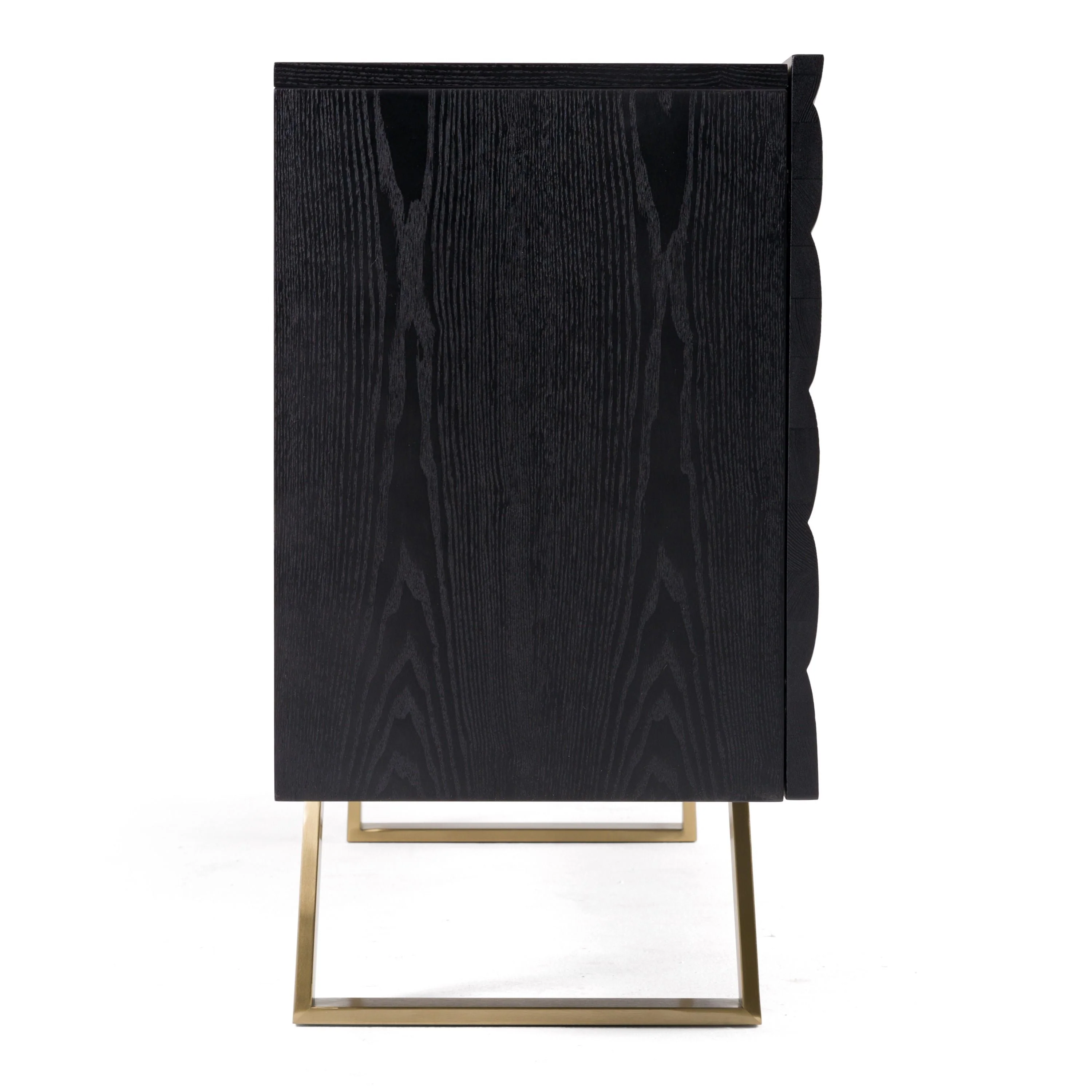 Finland Mid - Century Black & Gold Buffet - Image 8